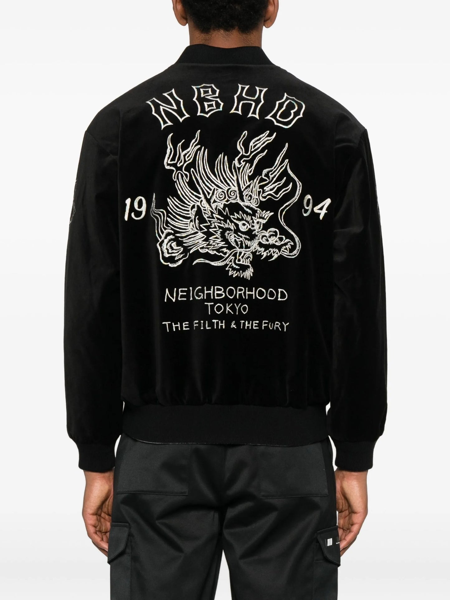 Souvenir embroidered bomber jacket
