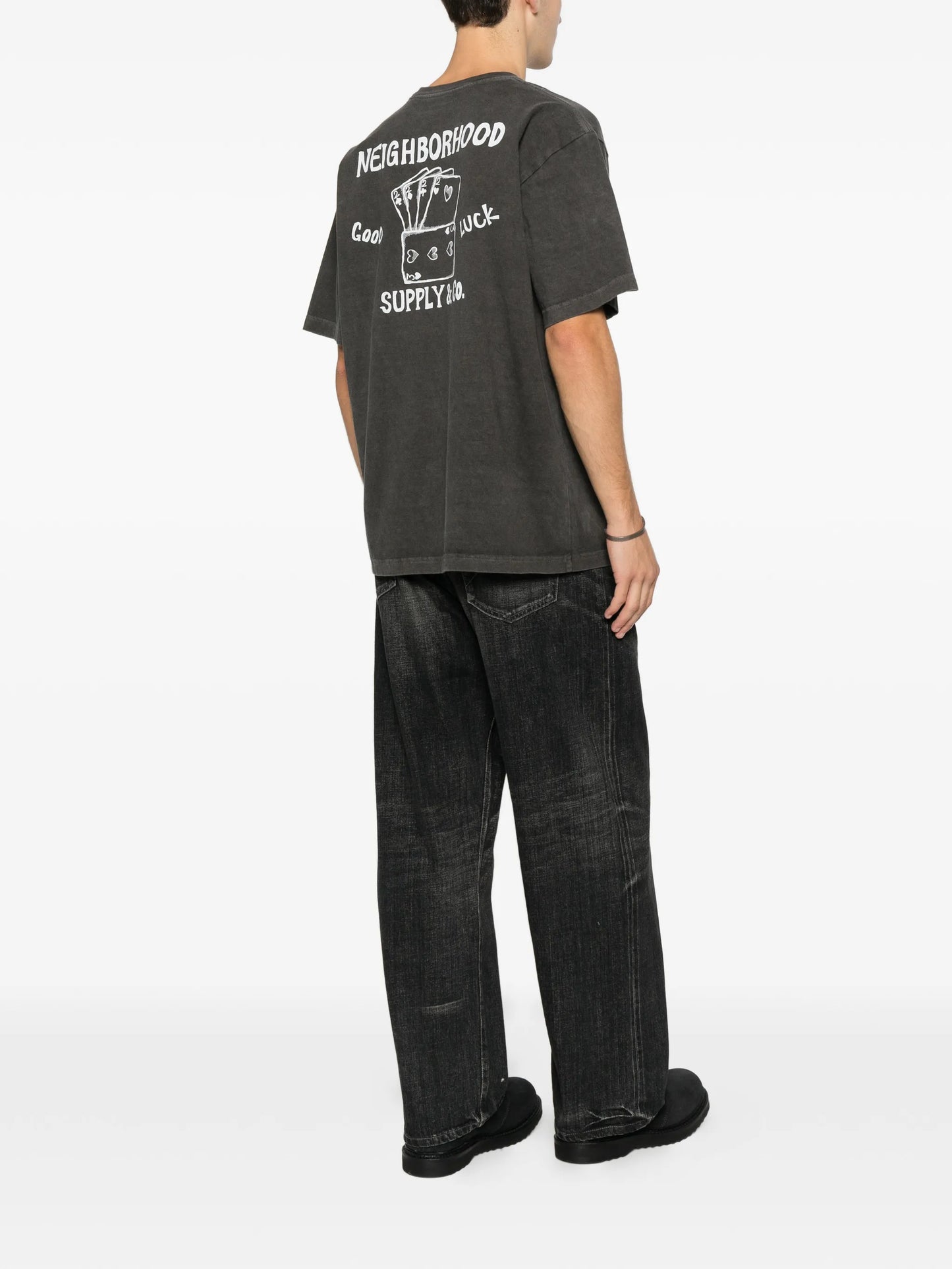 graphic-print round-neck T-shirt