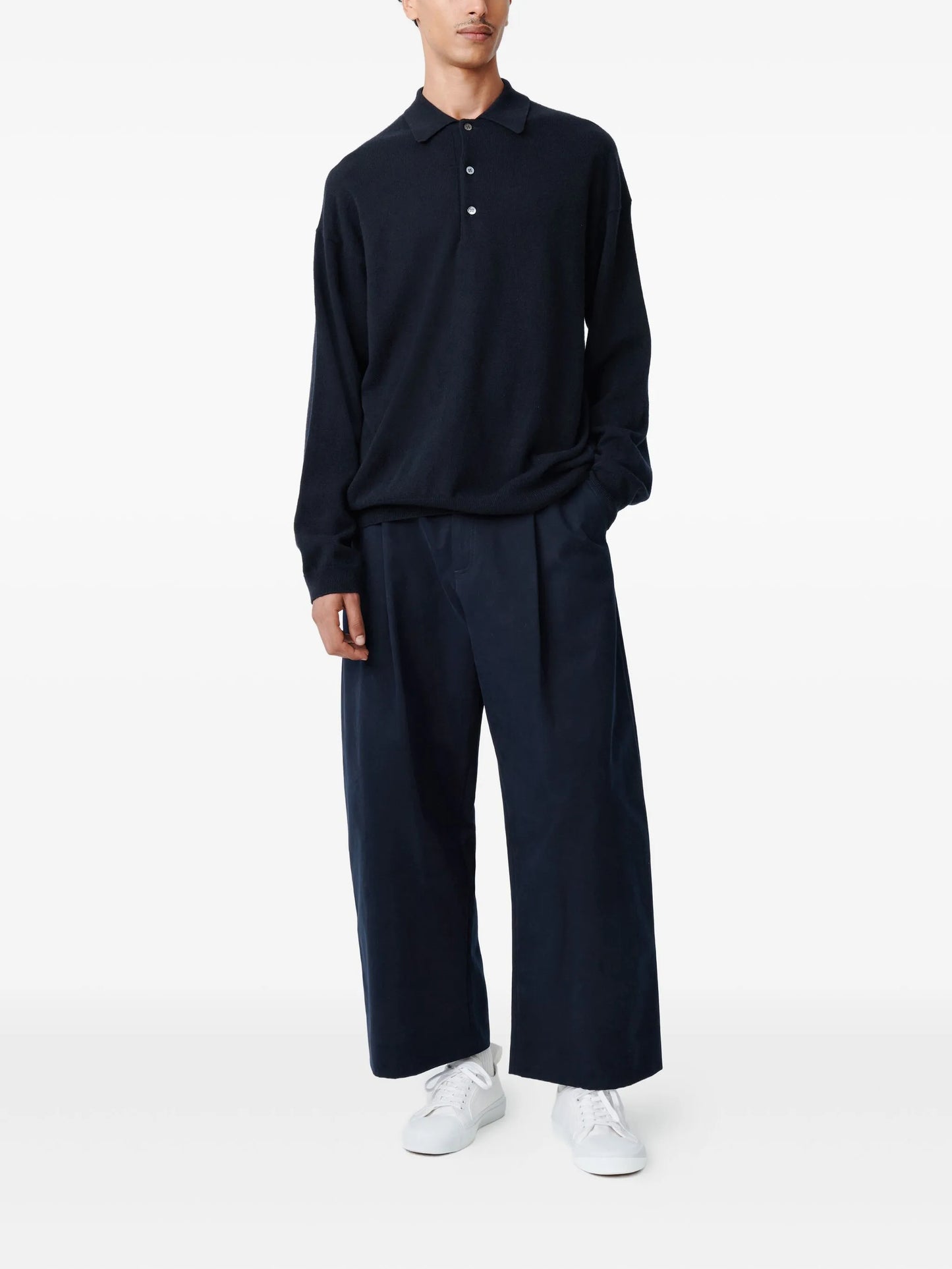 Noe polo-neck wool polo shirt