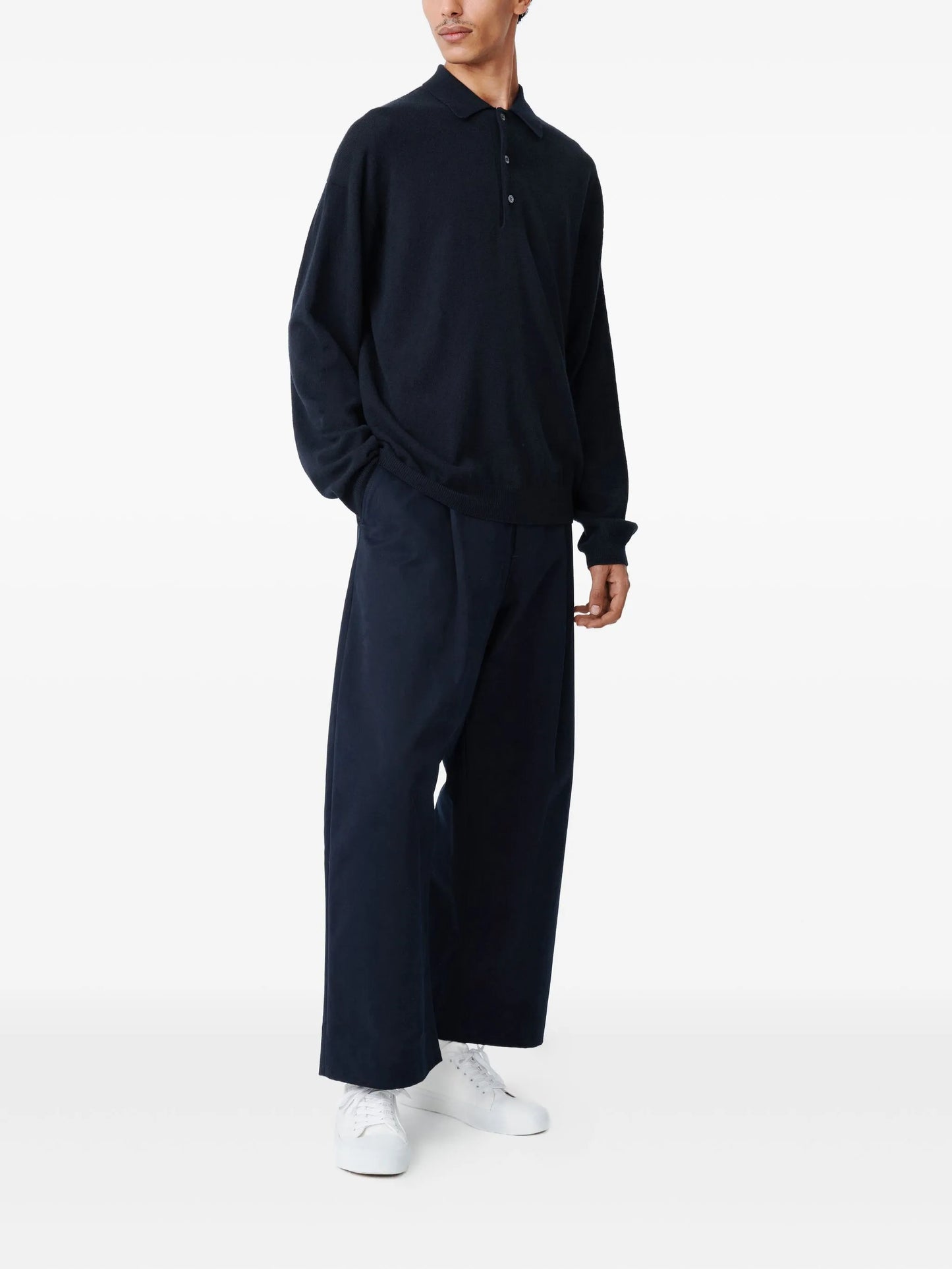 Noe polo-neck wool polo shirt