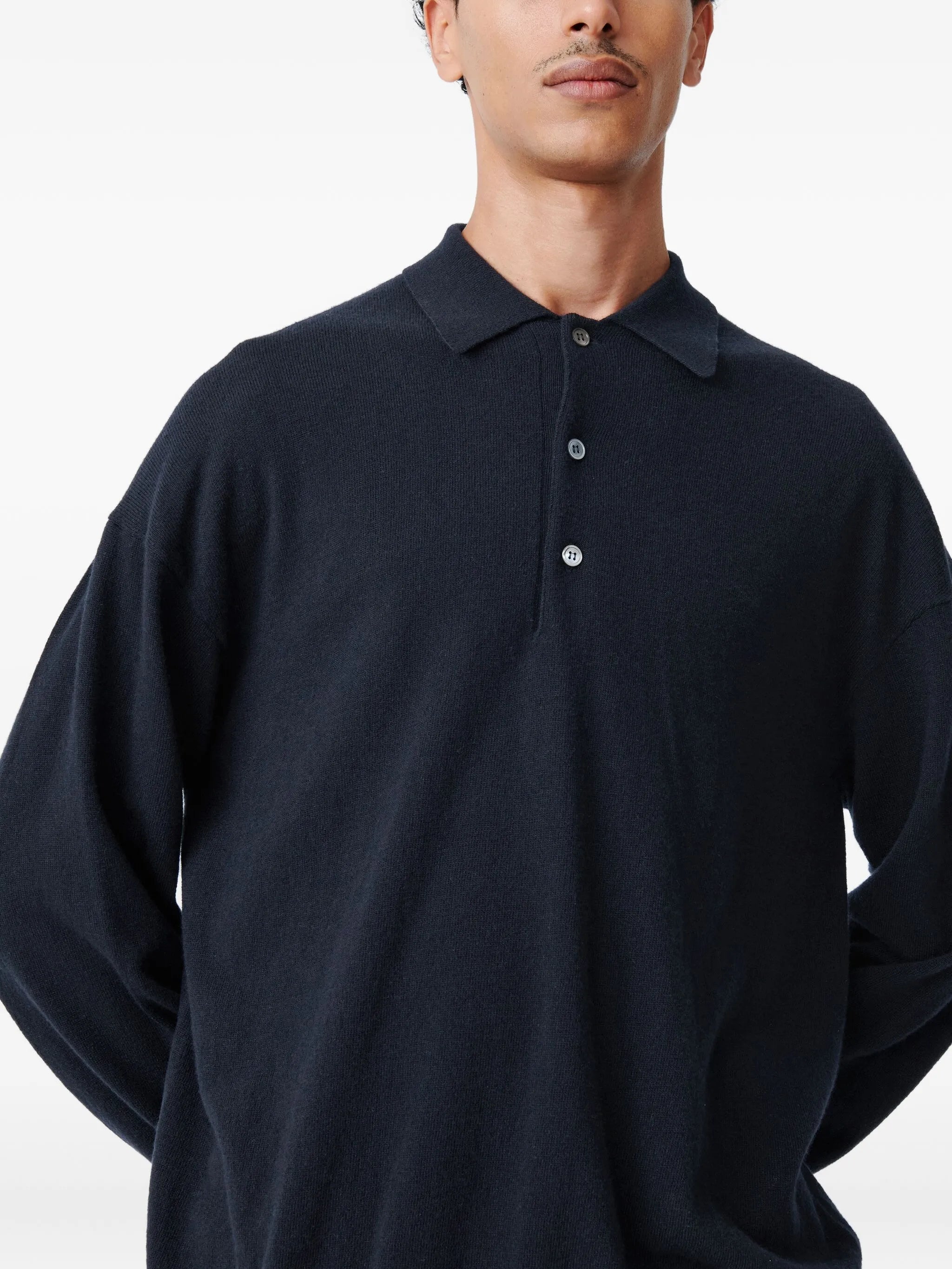 Noe polo-neck wool polo shirt