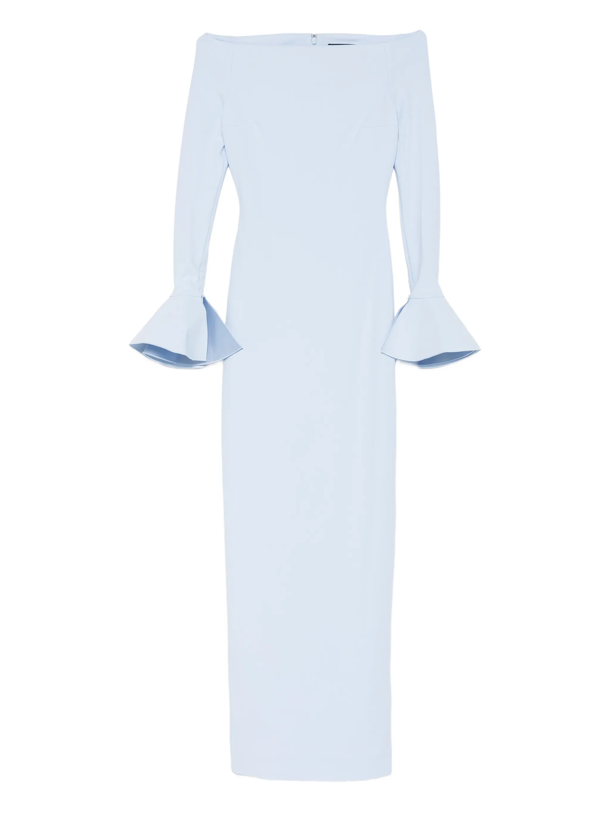Anica bell-sleeve maxi dress