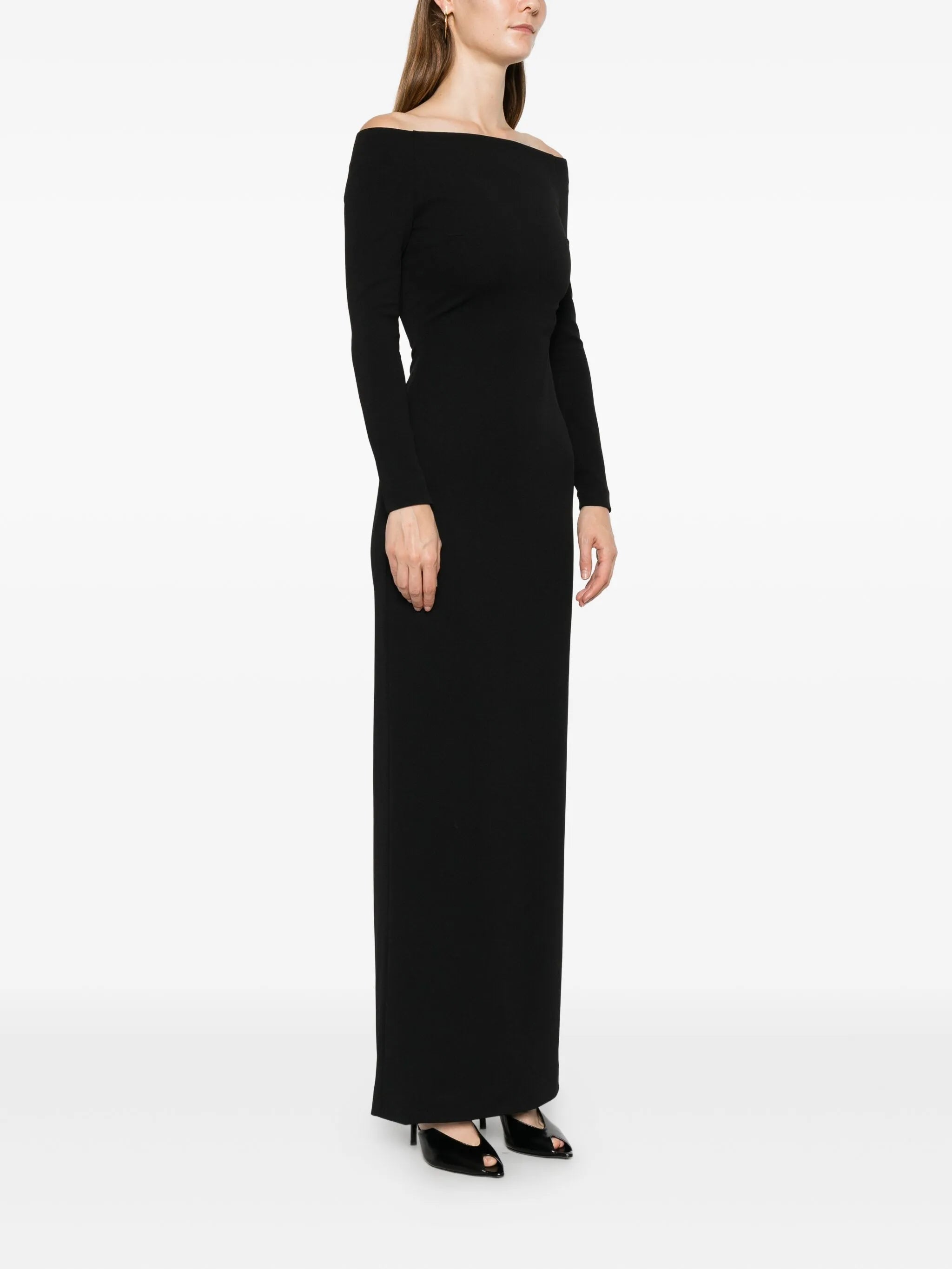Mircea off-shoulder cut-out maxi dress