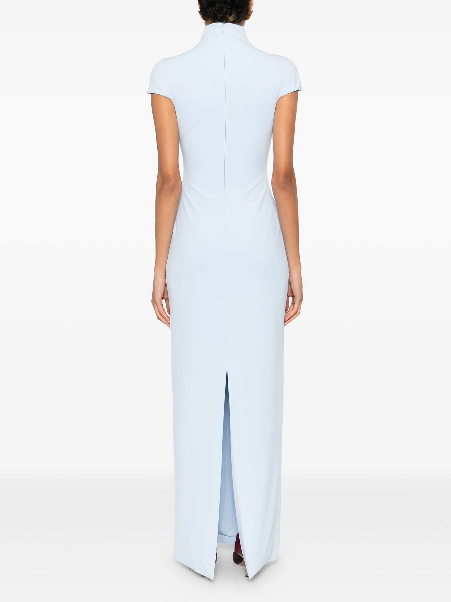 Lang mock-neck maxi dress