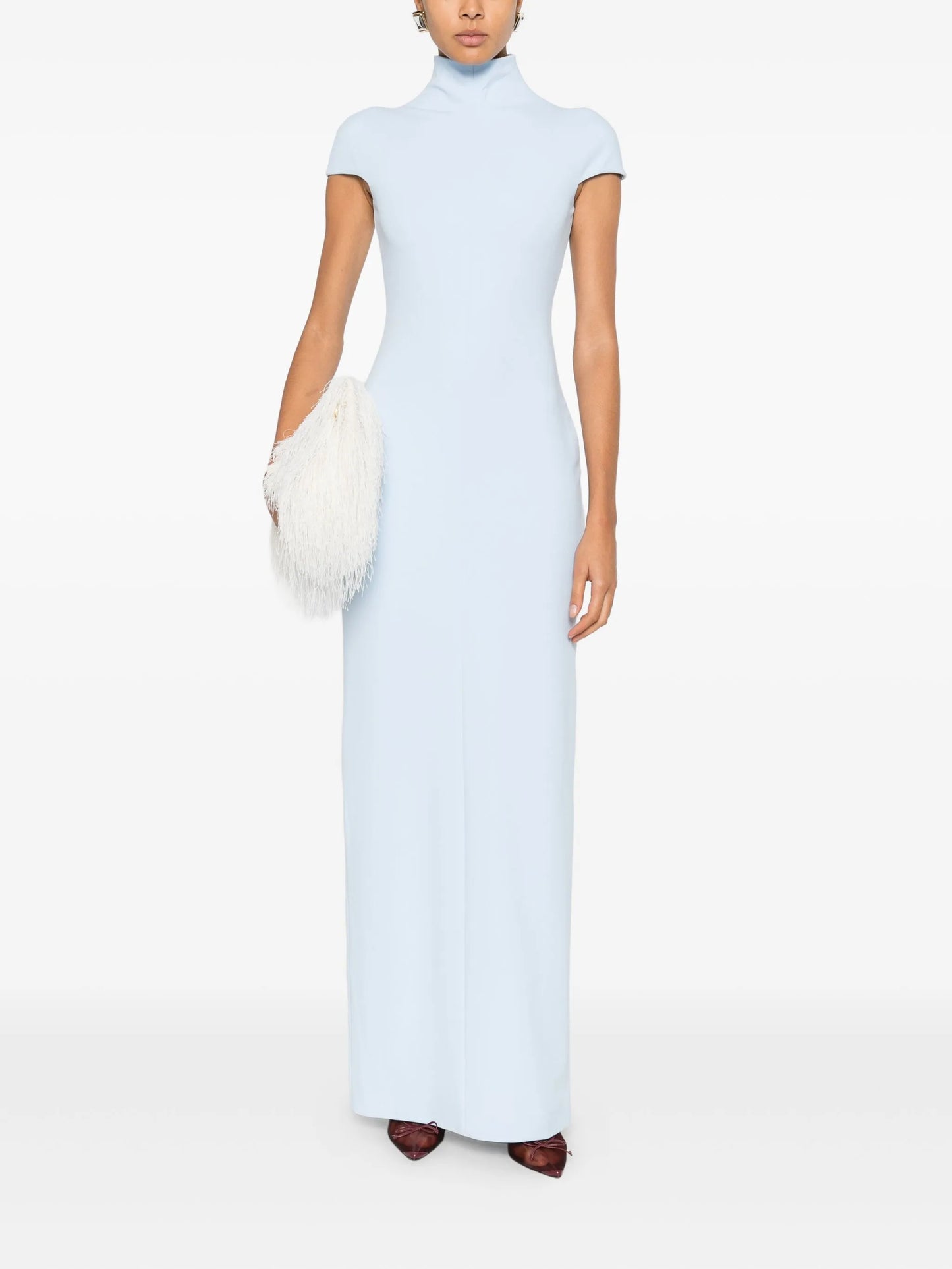 Lang mock-neck maxi dress
