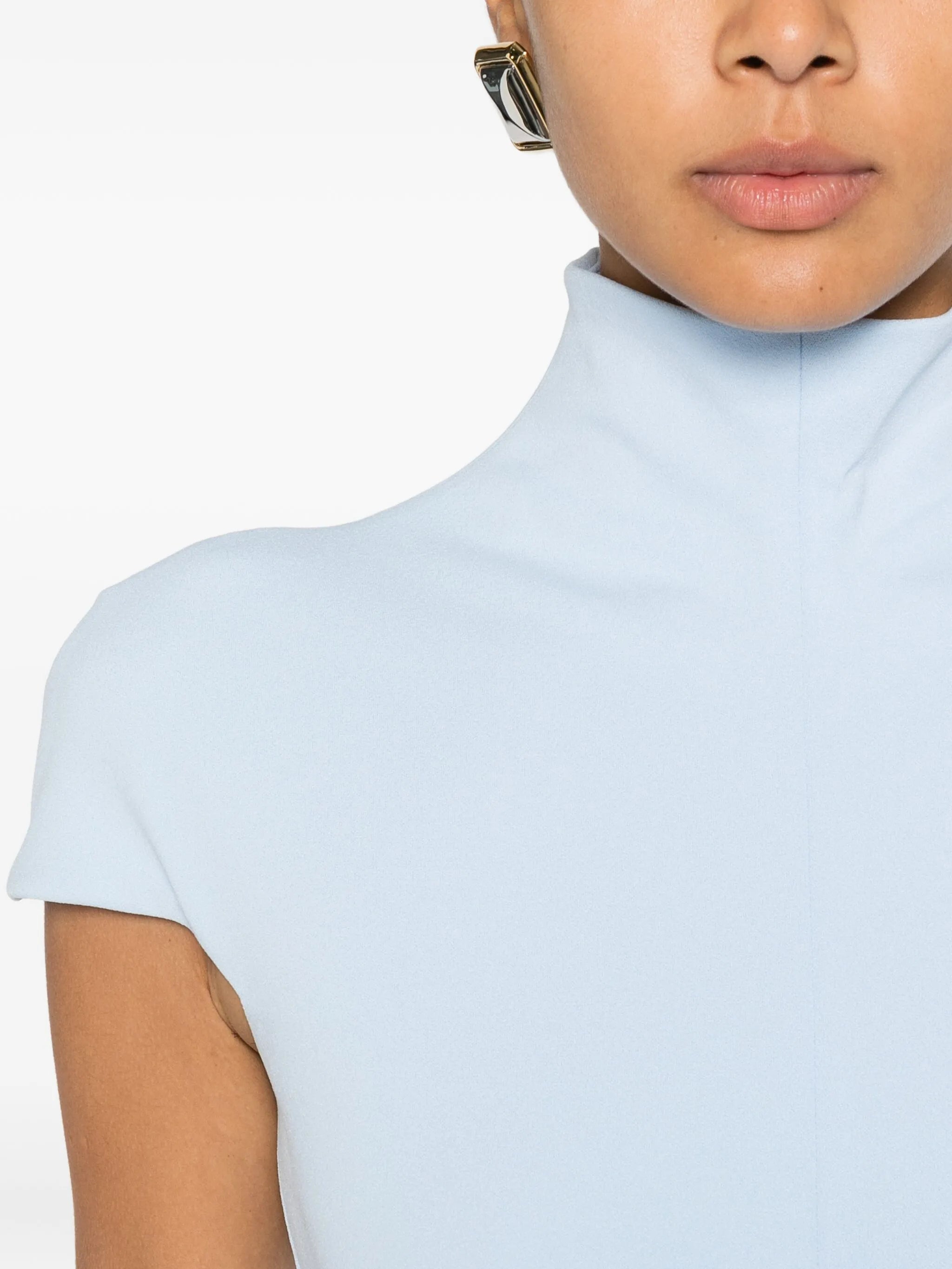 Lang mock-neck maxi dress