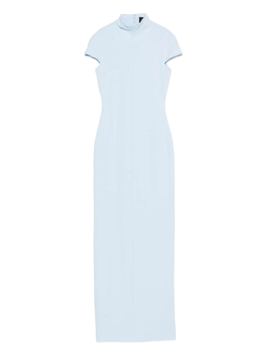 Lang mock-neck maxi dress