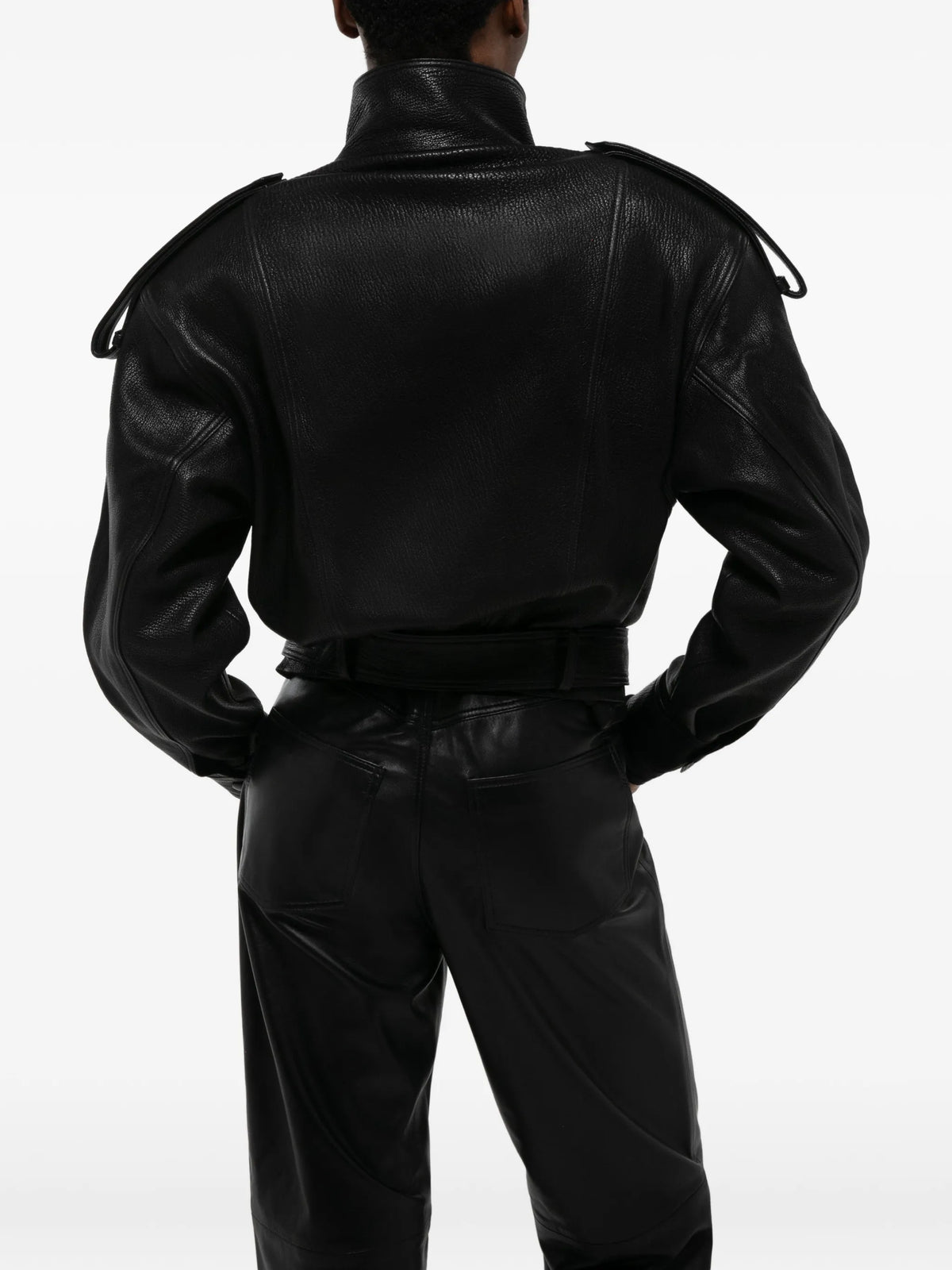Serpa grained-leather jacket