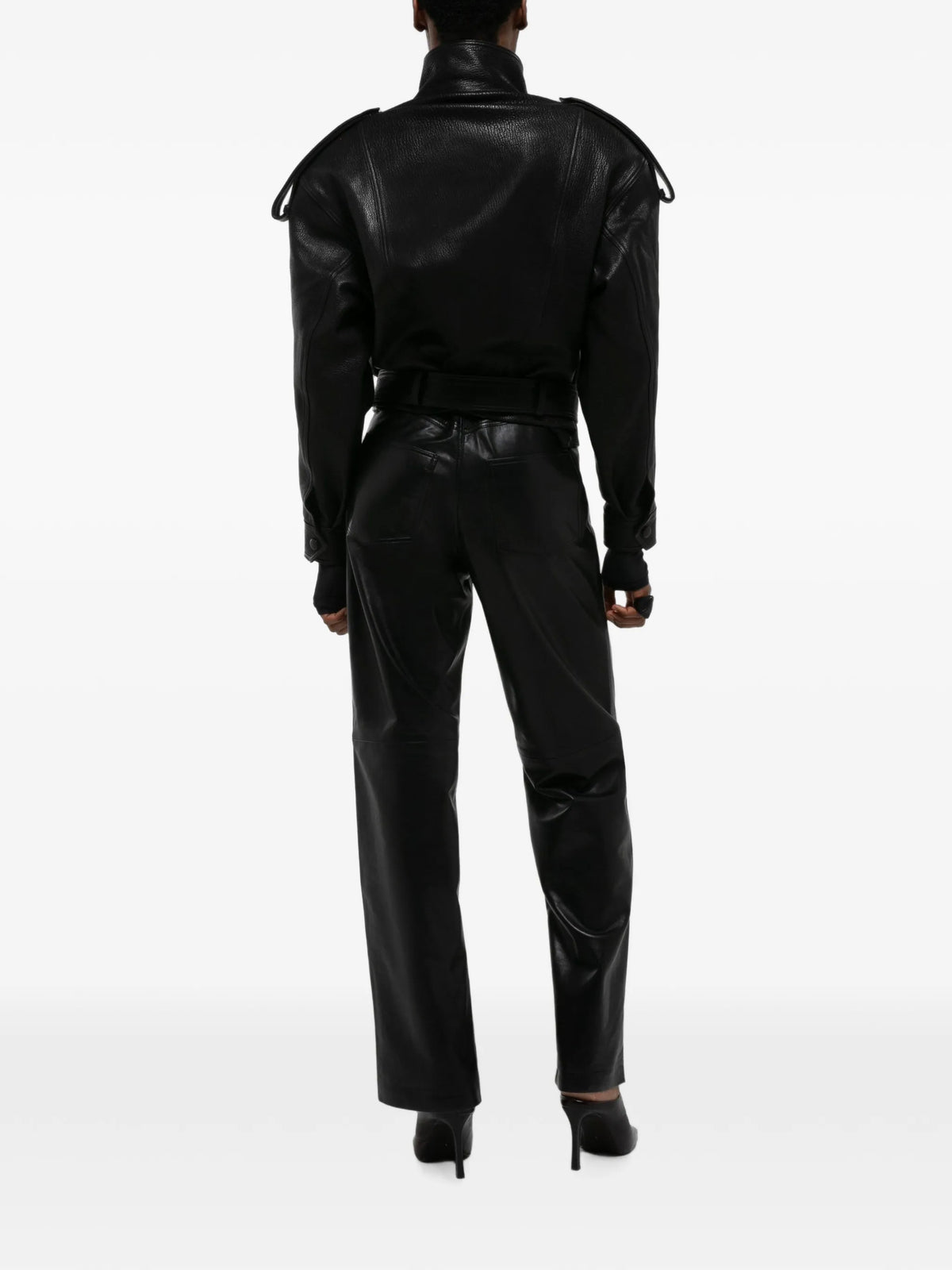 Serpa grained-leather jacket