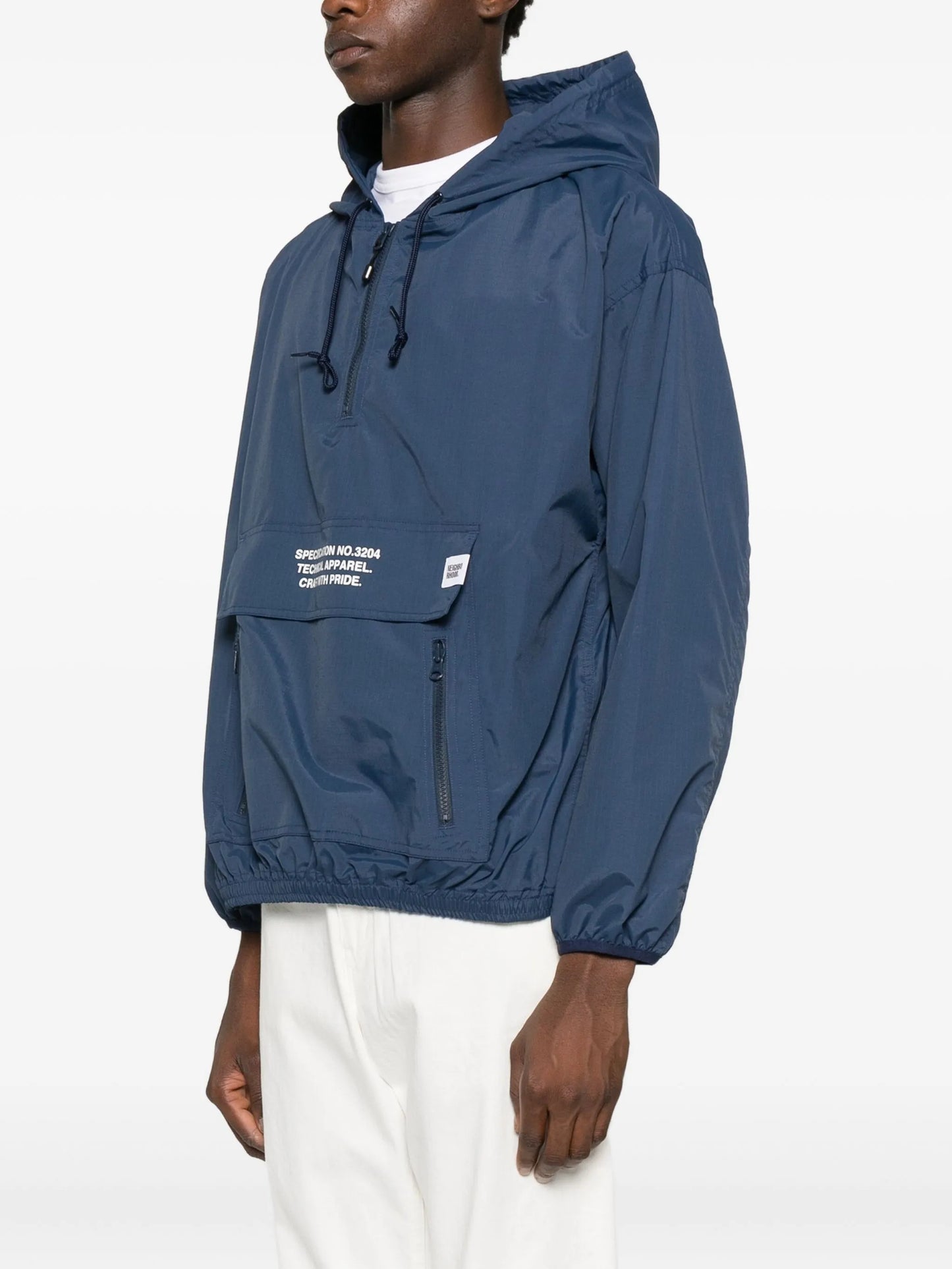 logo-print hooded jacket