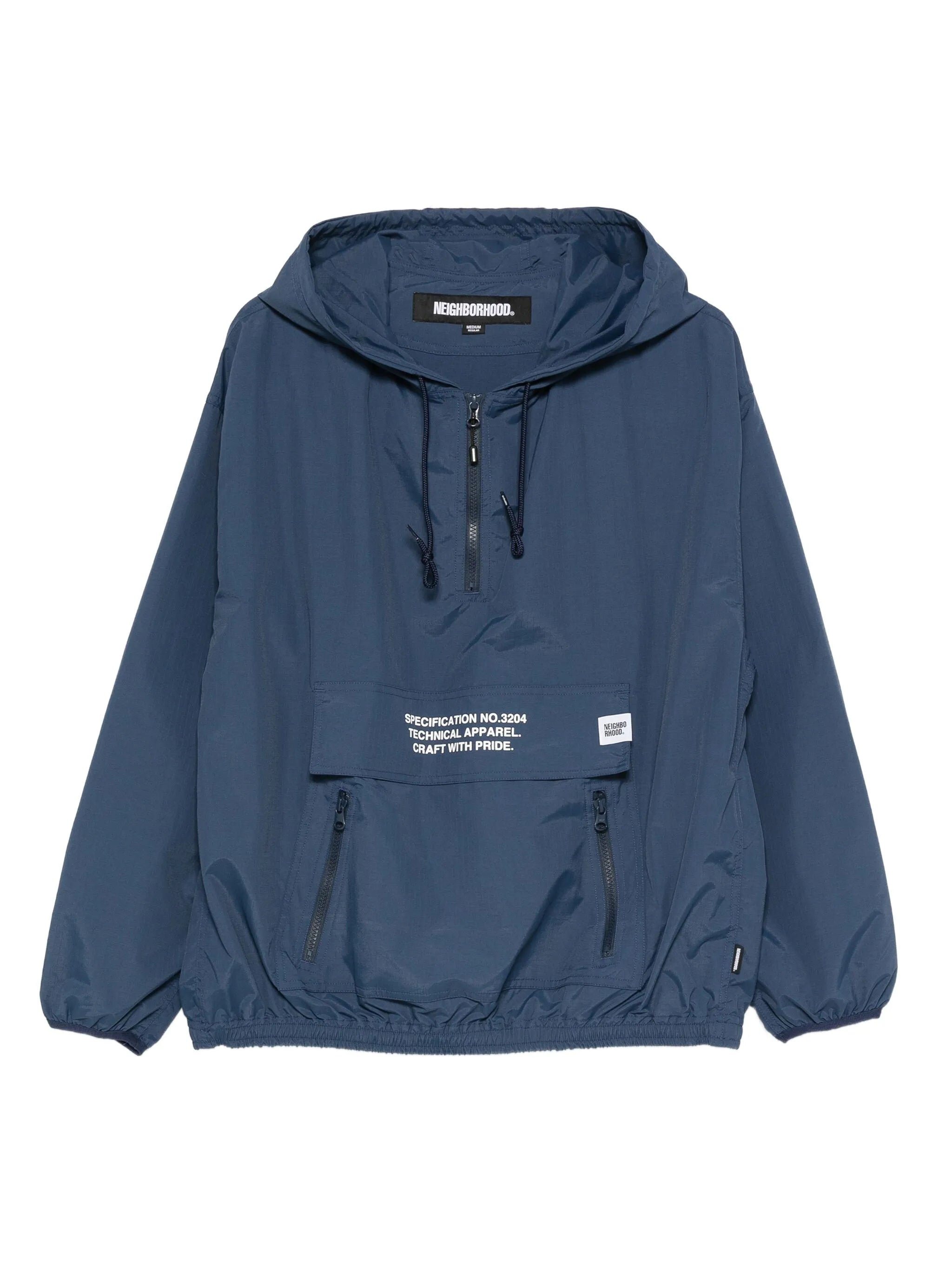 logo-print hooded jacket