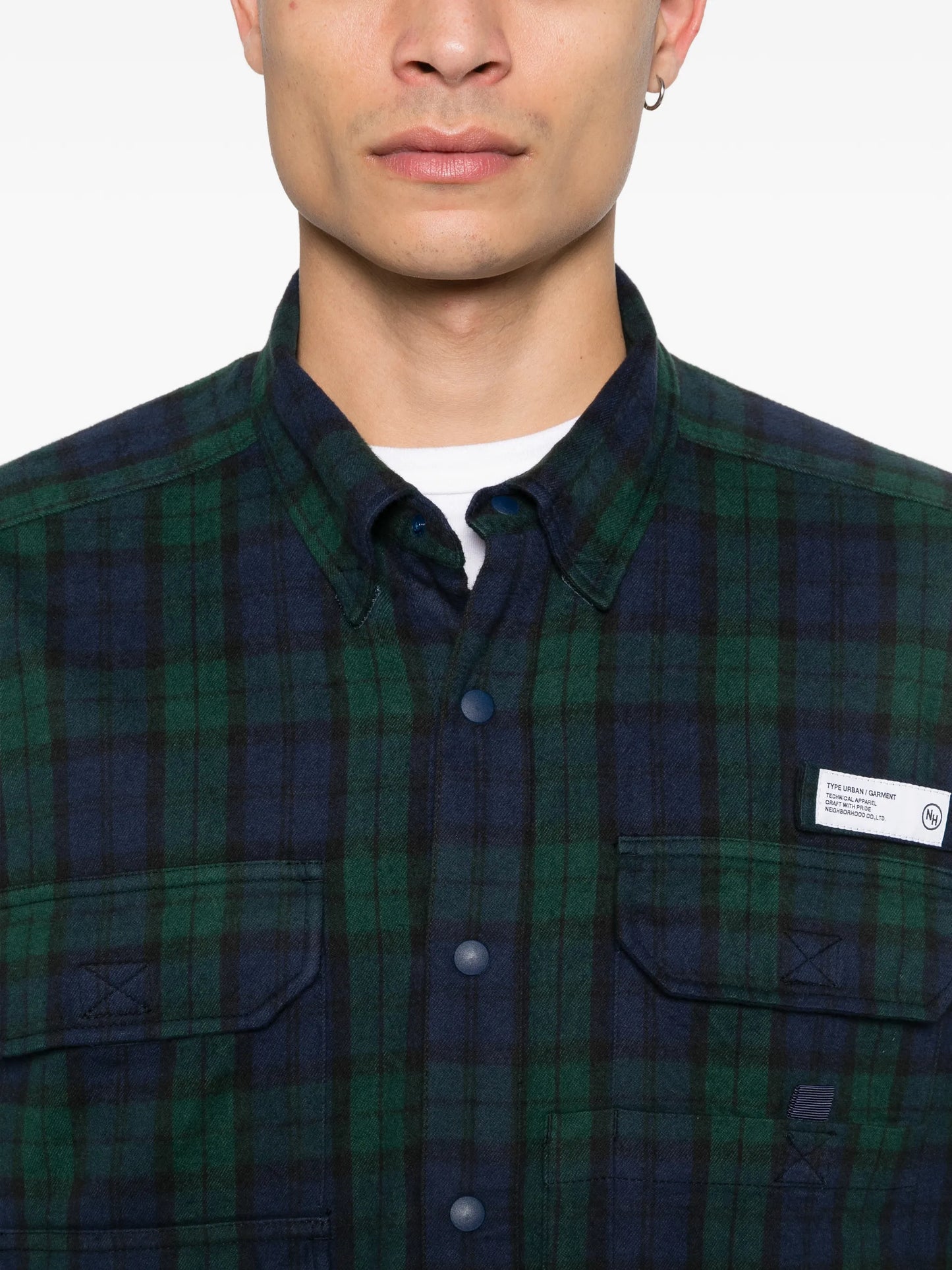 tartan-check shirt