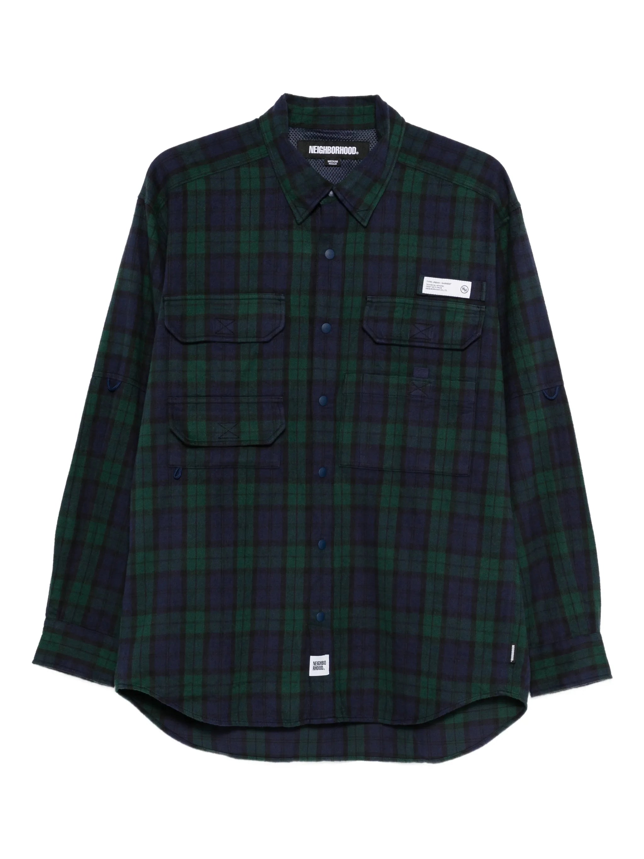 tartan-check shirt