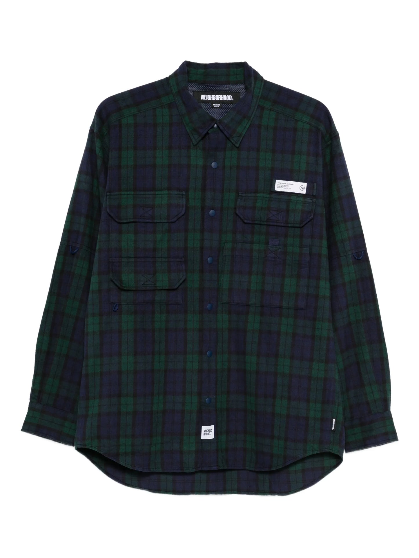 tartan-check shirt
