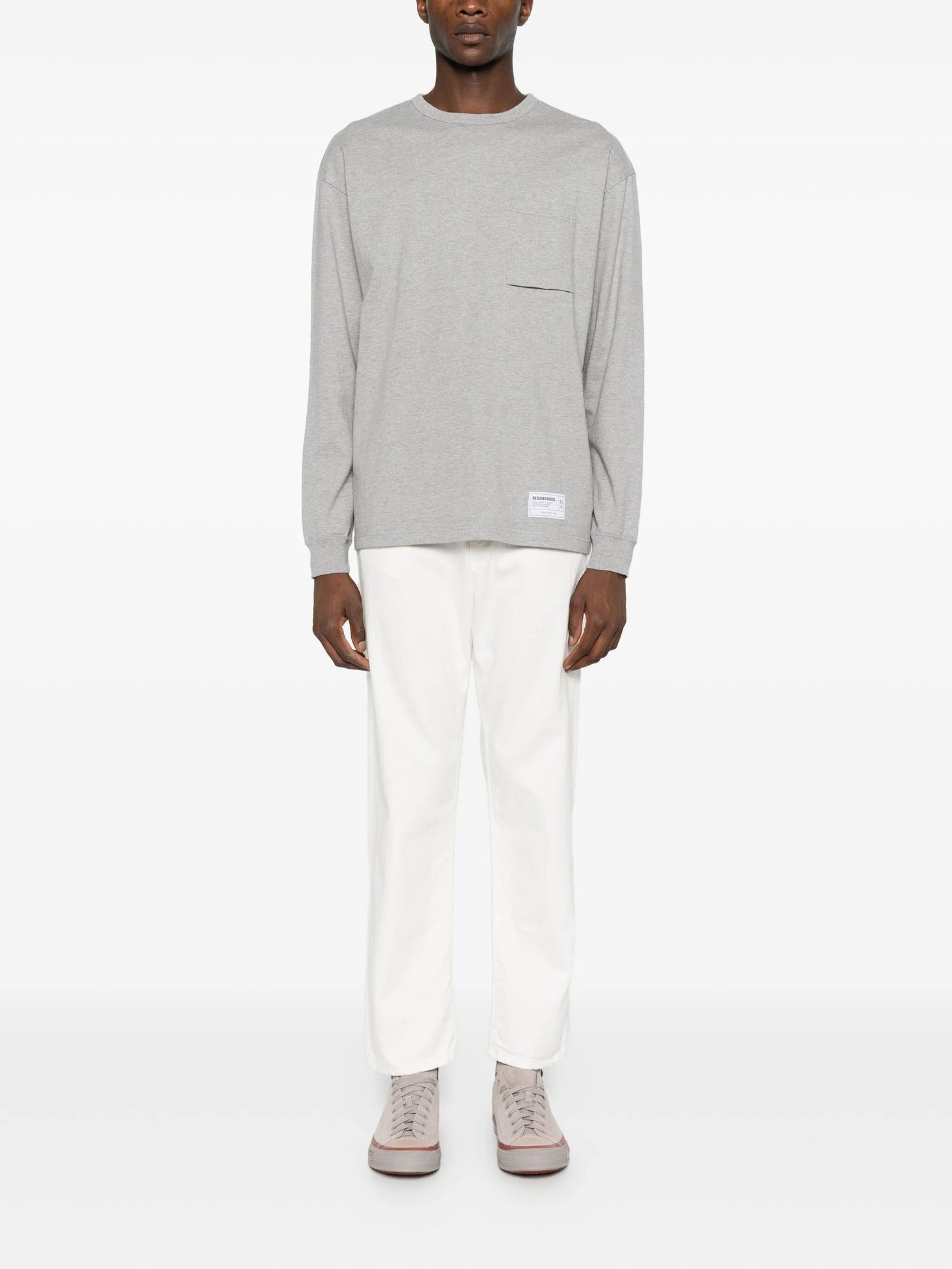 patch-pocket long-sleeve T-shirt