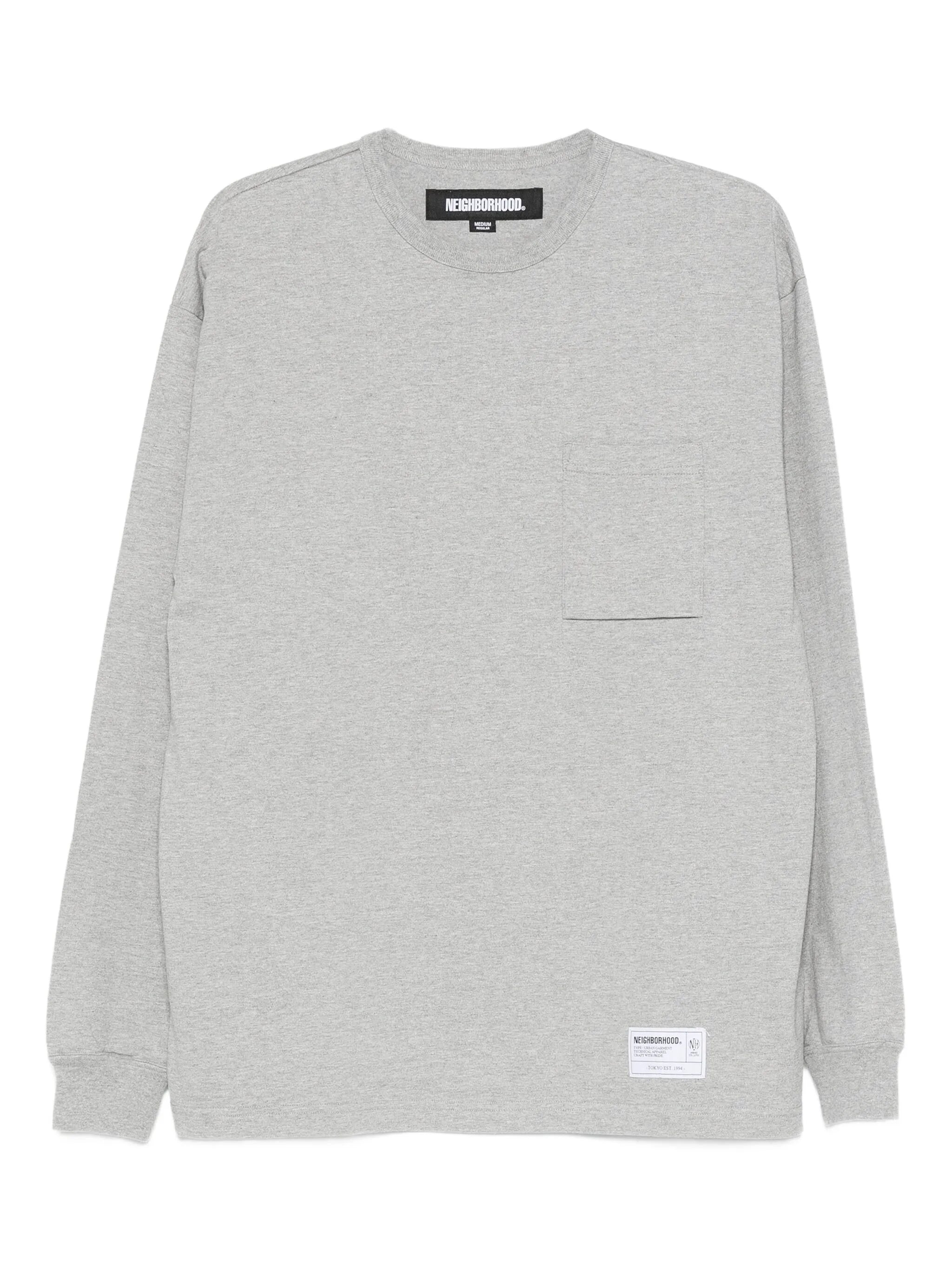 patch-pocket long-sleeve T-shirt