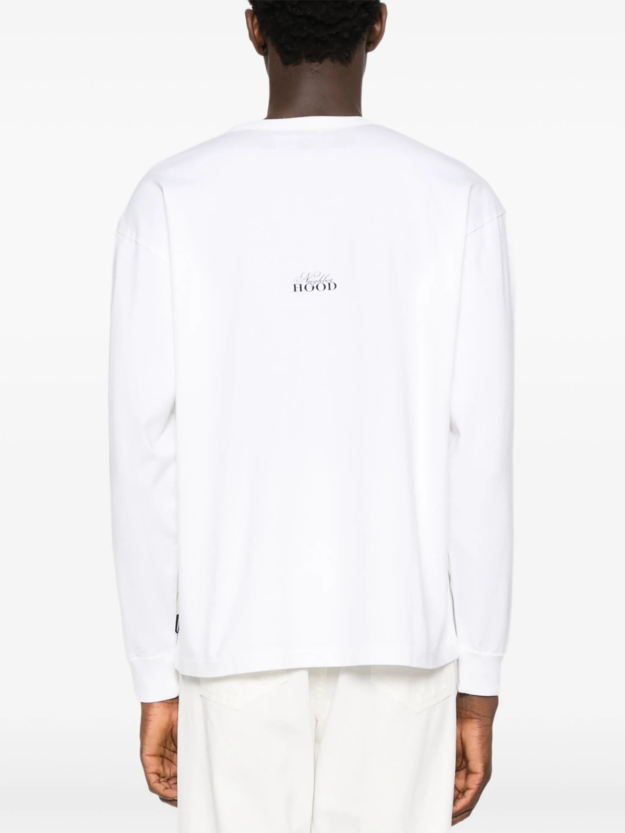crew-neck patch-pocket T-shirt