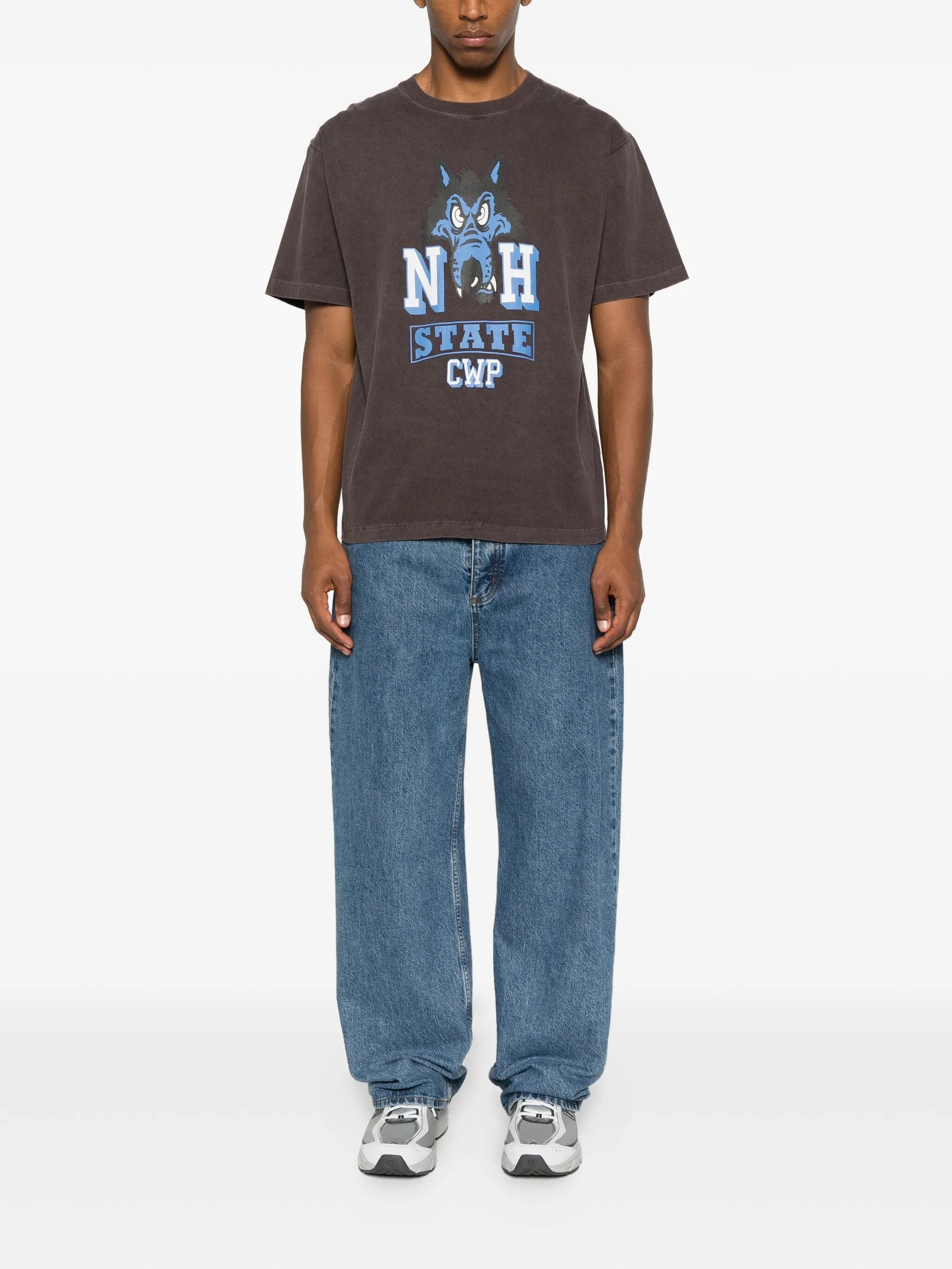 NH wolf-print T-shirt