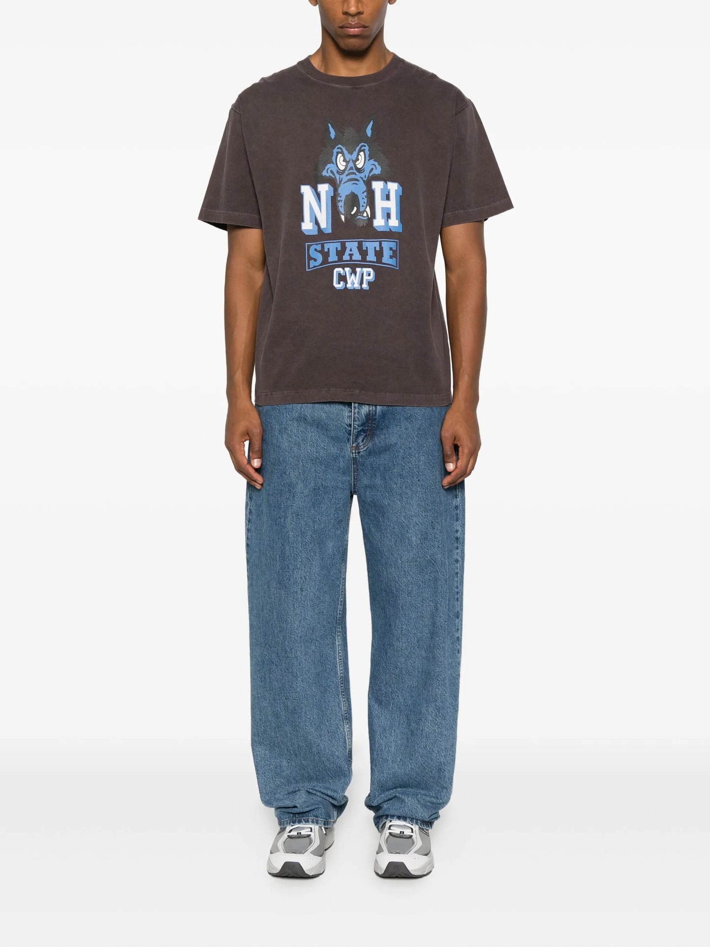 NH wolf-print T-shirt