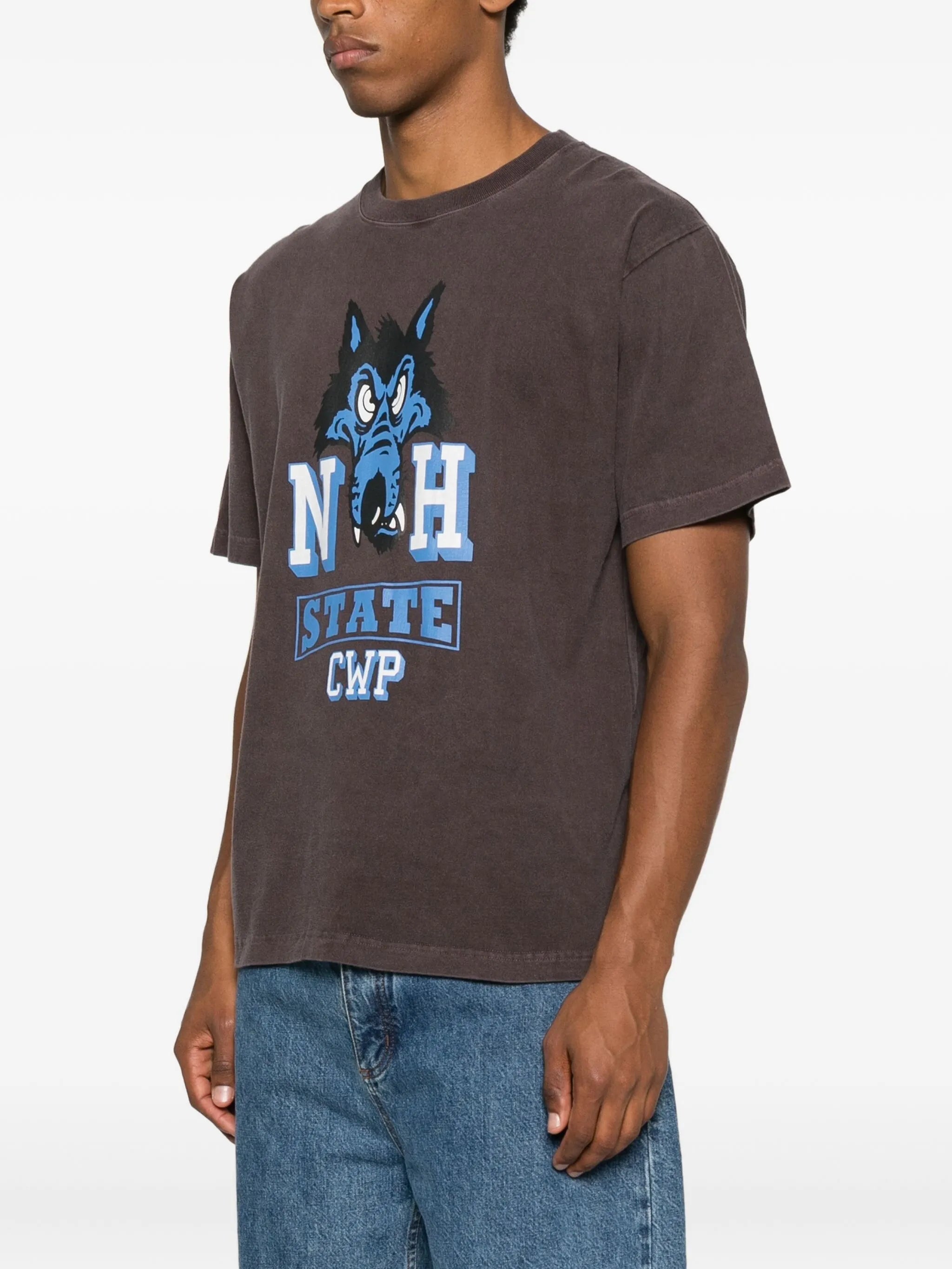 NH wolf-print T-shirt