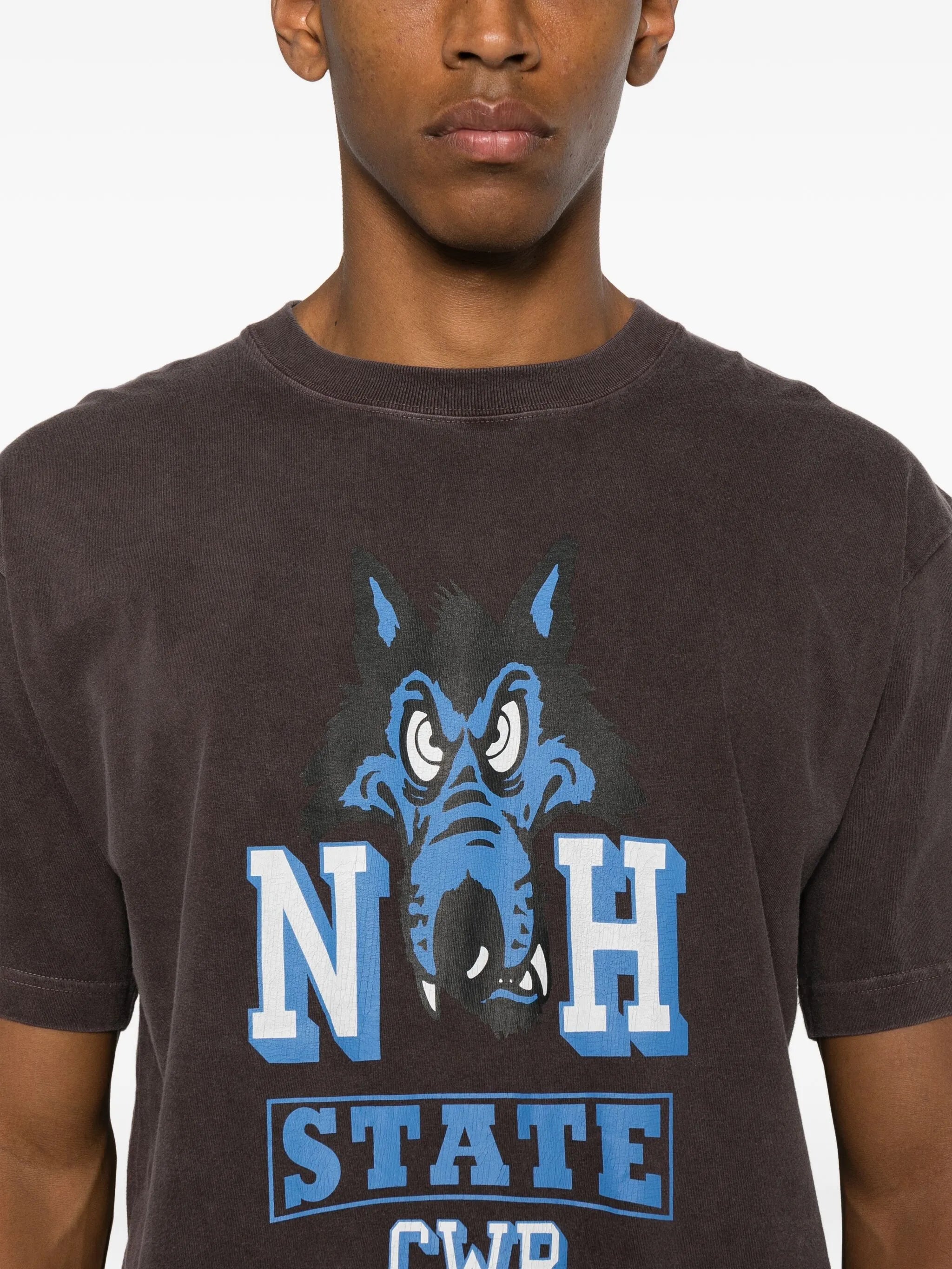 NH wolf-print T-shirt