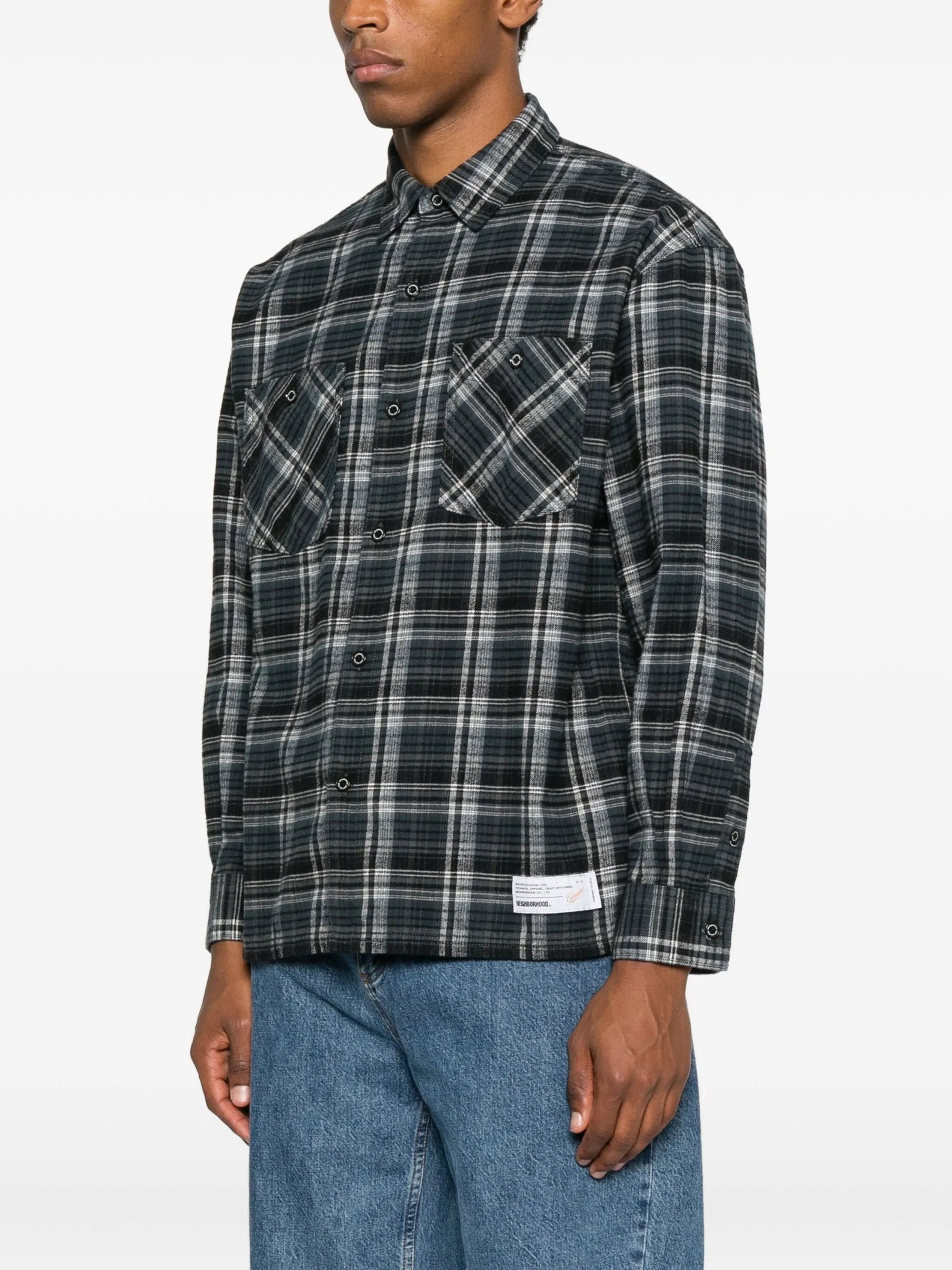 Clan tartan-check shirt
