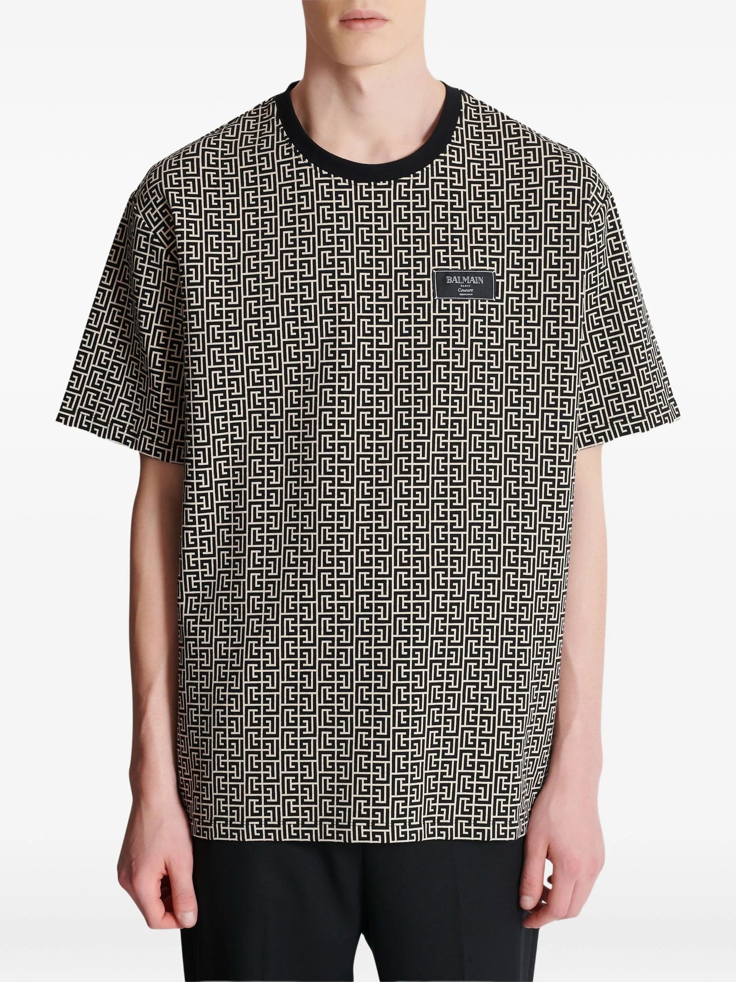 monogram-jacquard T-shirt