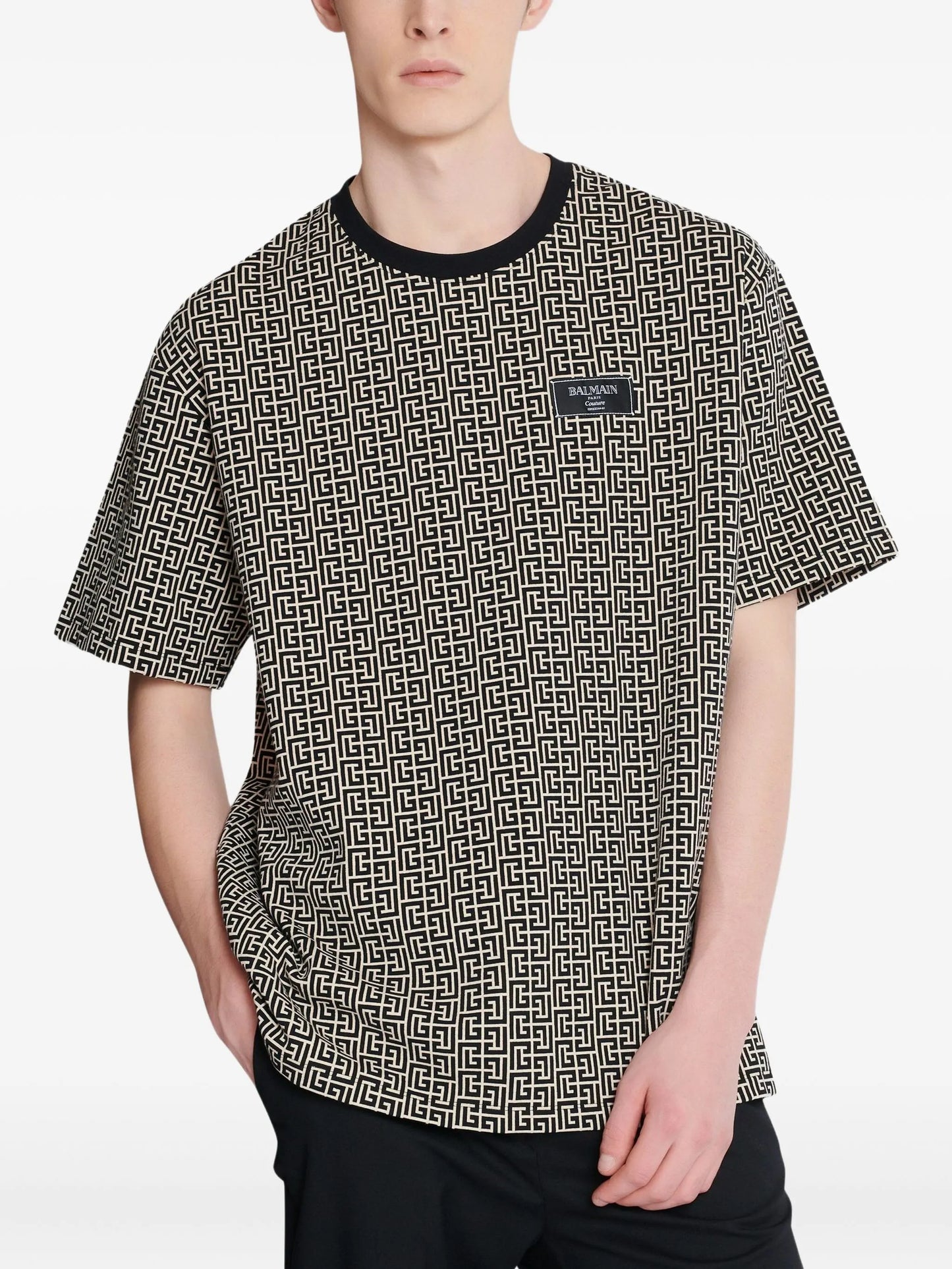 monogram-jacquard T-shirt