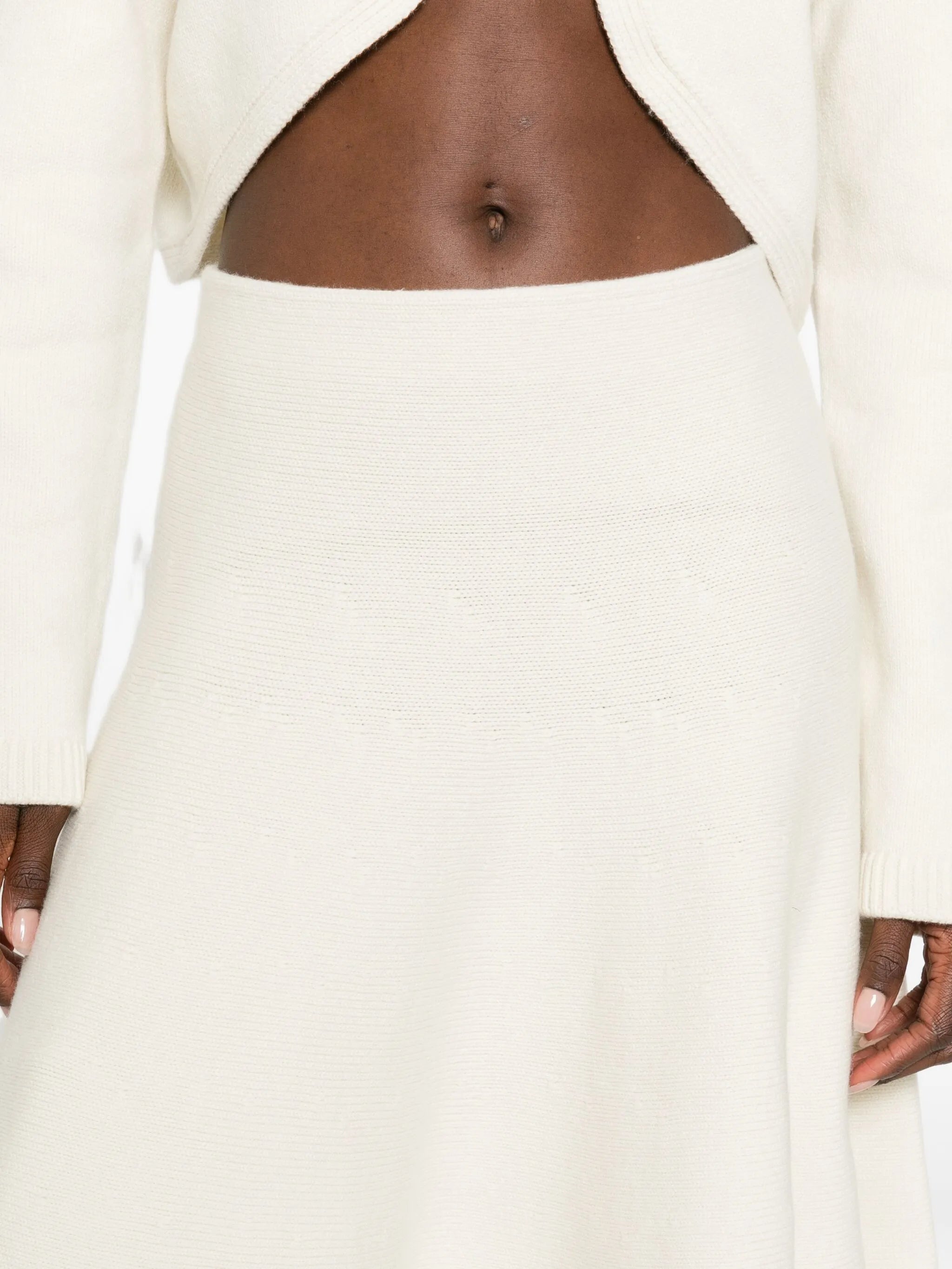A-line midi skirt