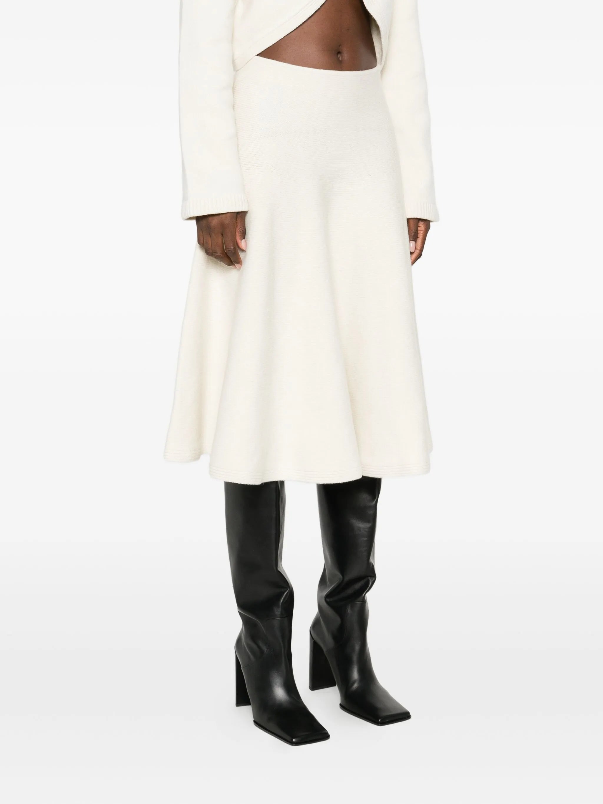 A-line midi skirt