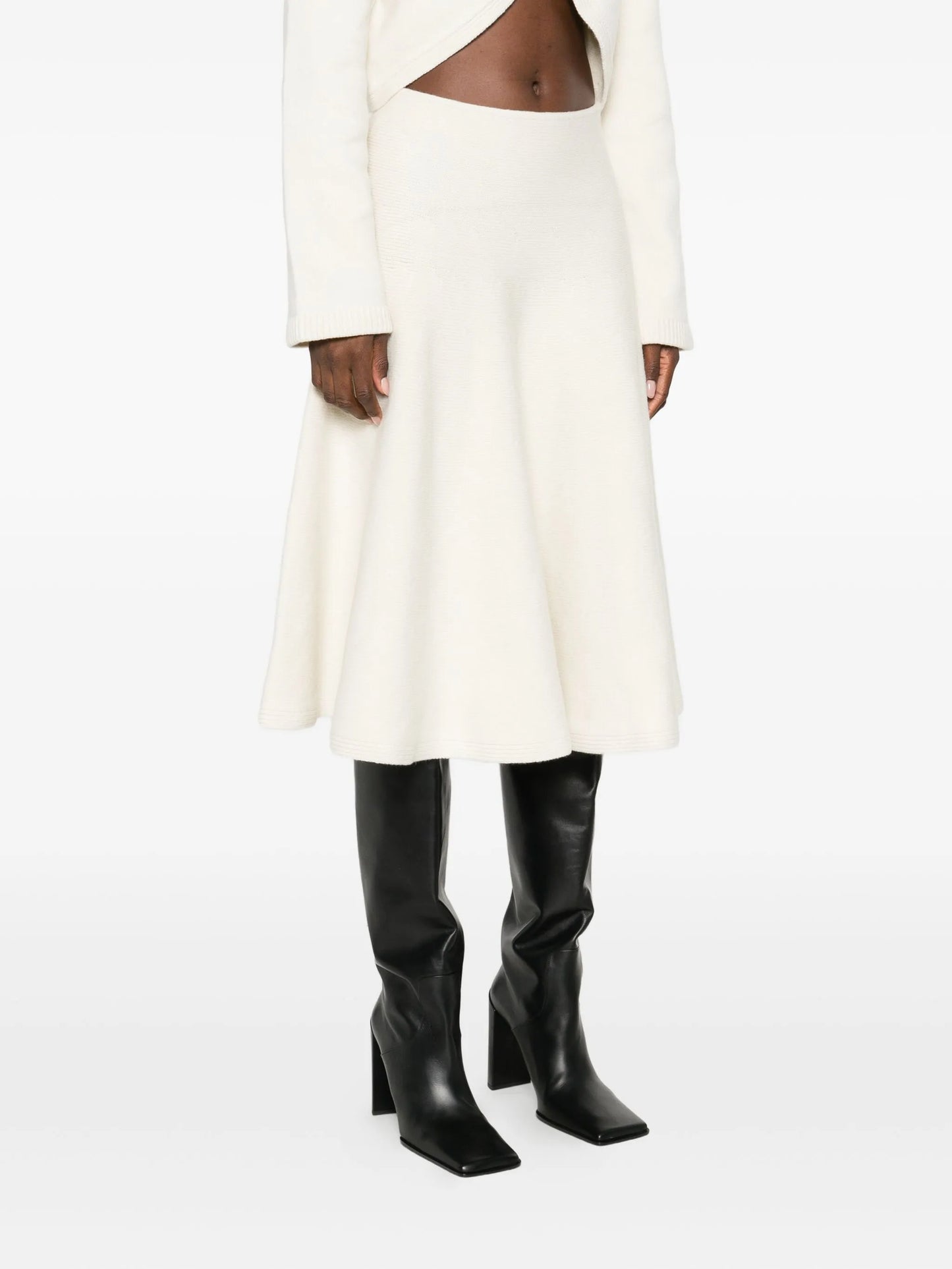 A-line midi skirt