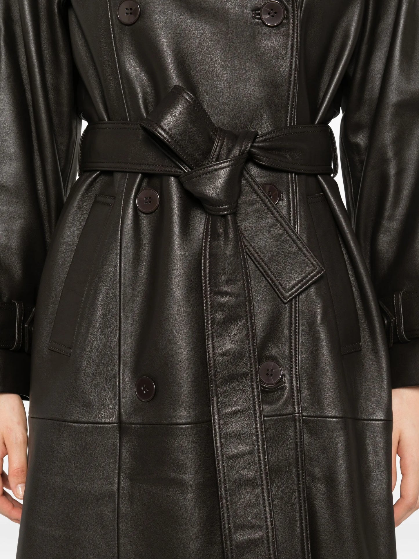 leather trench coat