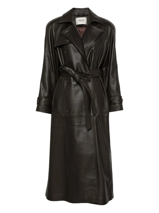 leather trench coat