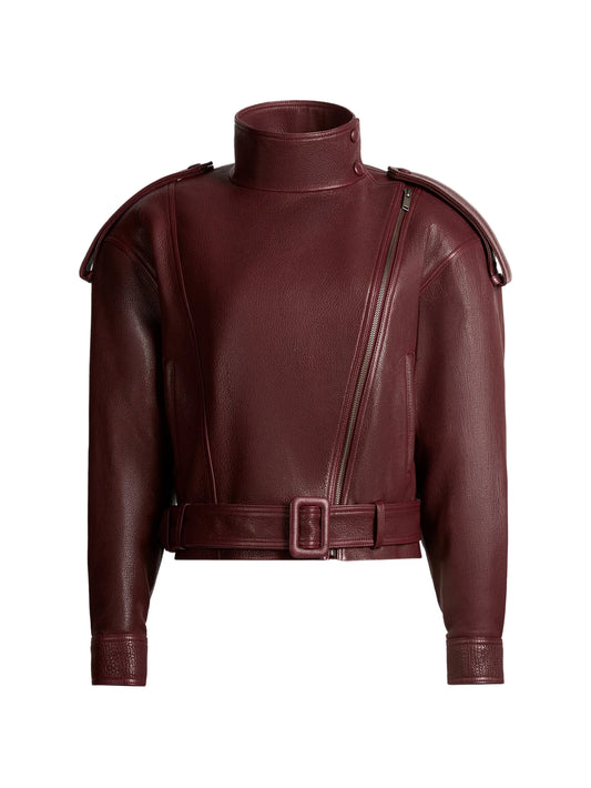 Serpa grained leather jacket
