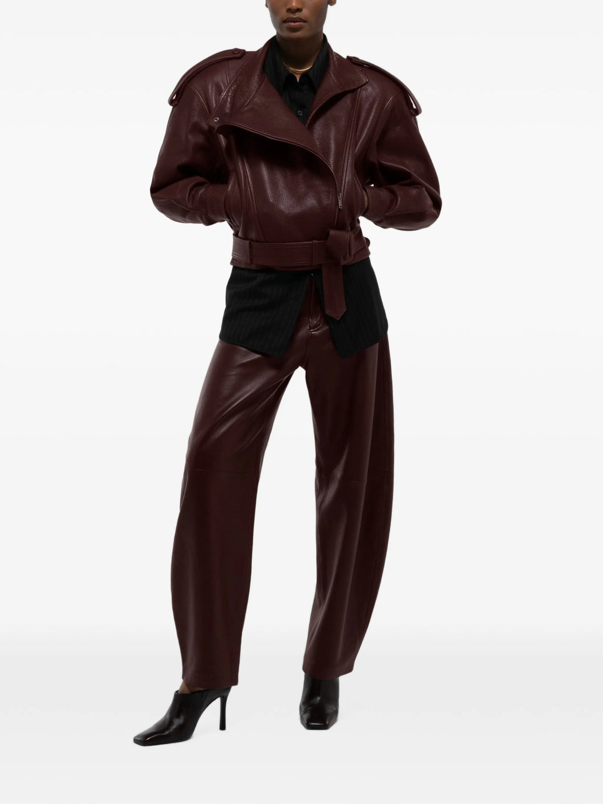 Serpa grained leather jacket