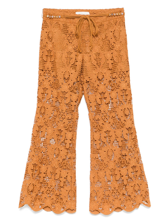 Coco Lace flared trousers