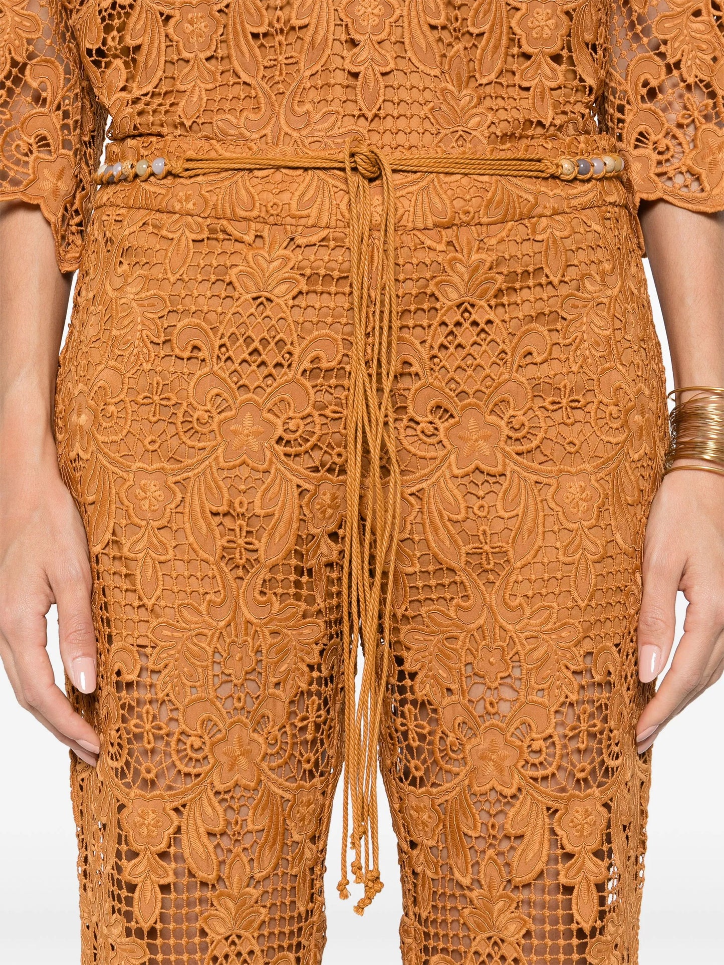 Coco Lace flared trousers
