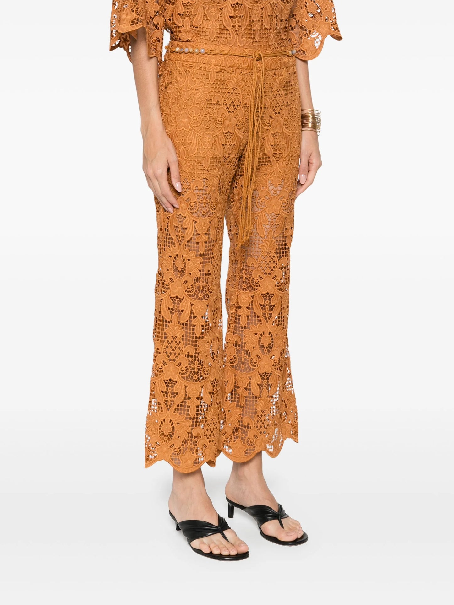 Coco Lace flared trousers