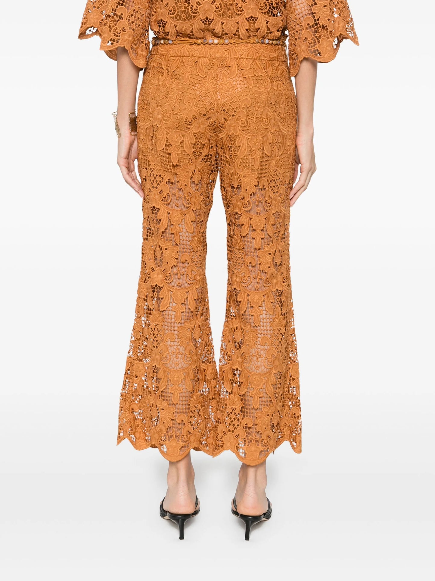 Coco Lace flared trousers