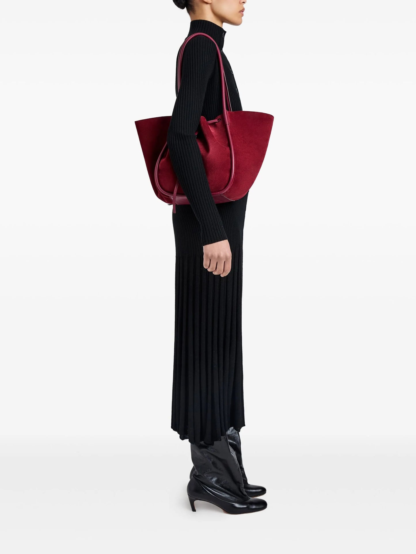 large Ruched tote bag