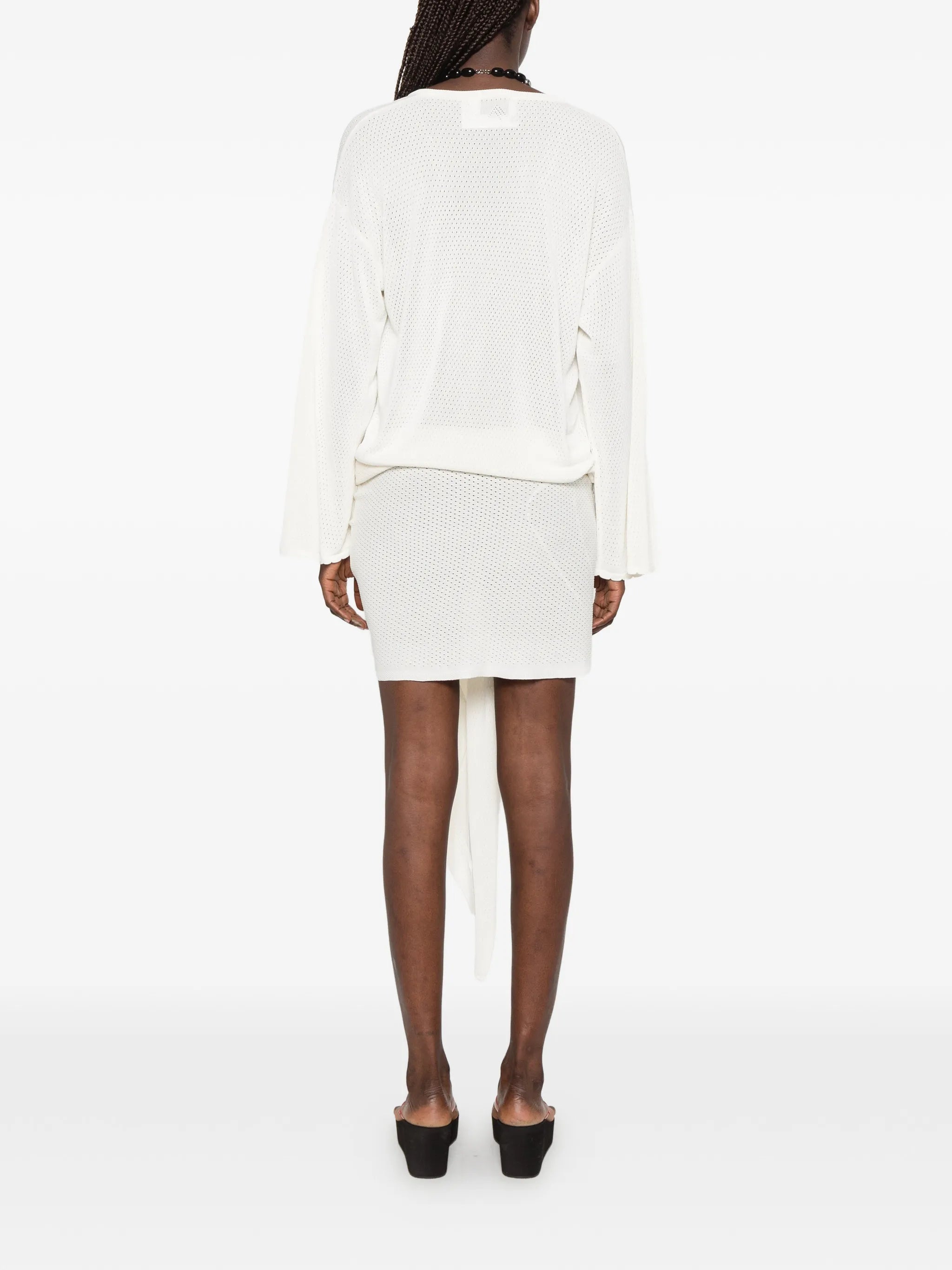 white mini dress