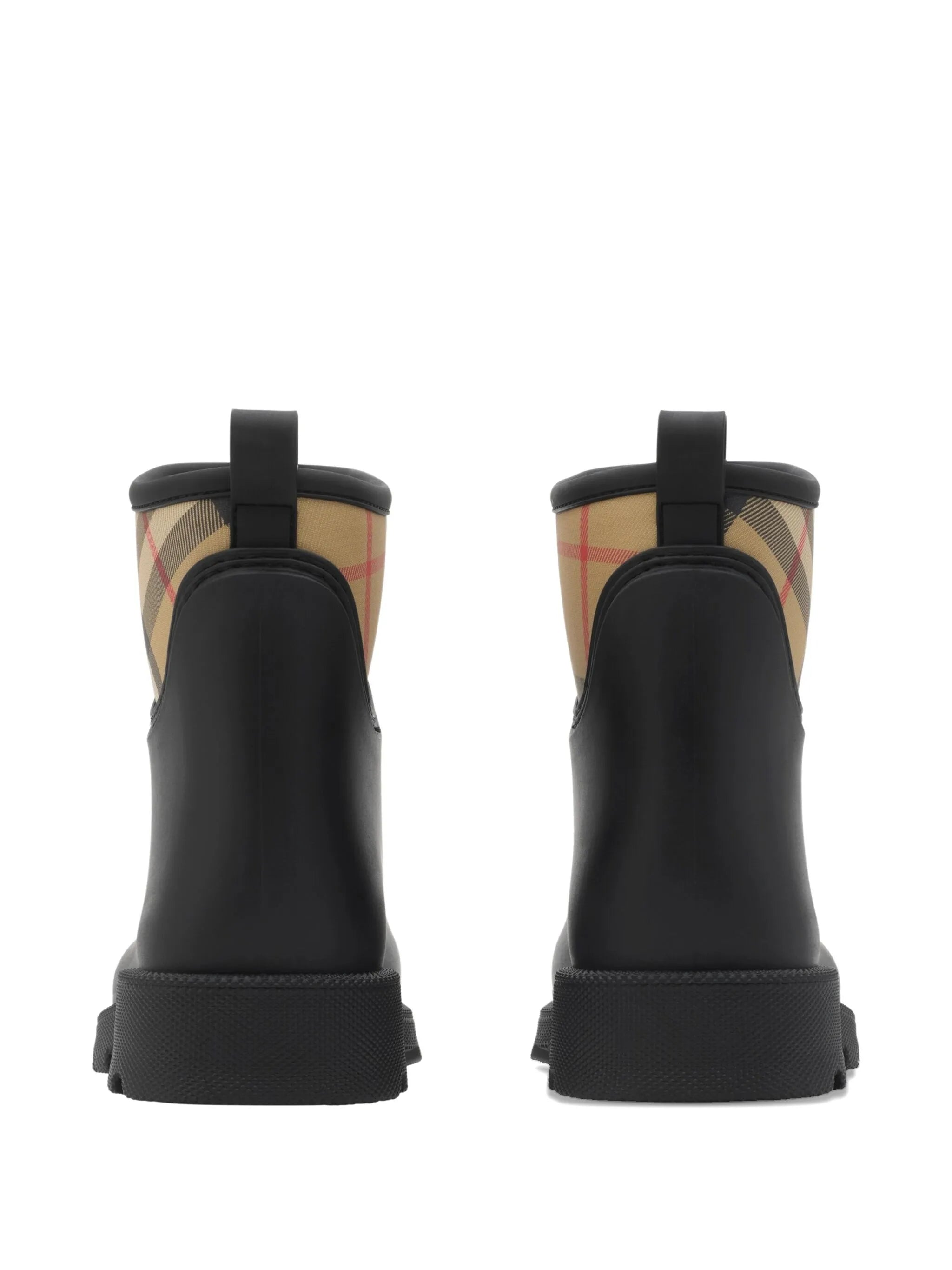 Vintage Check-detailed rain boots