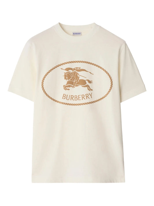 Knight-stamp cotton T-shirt