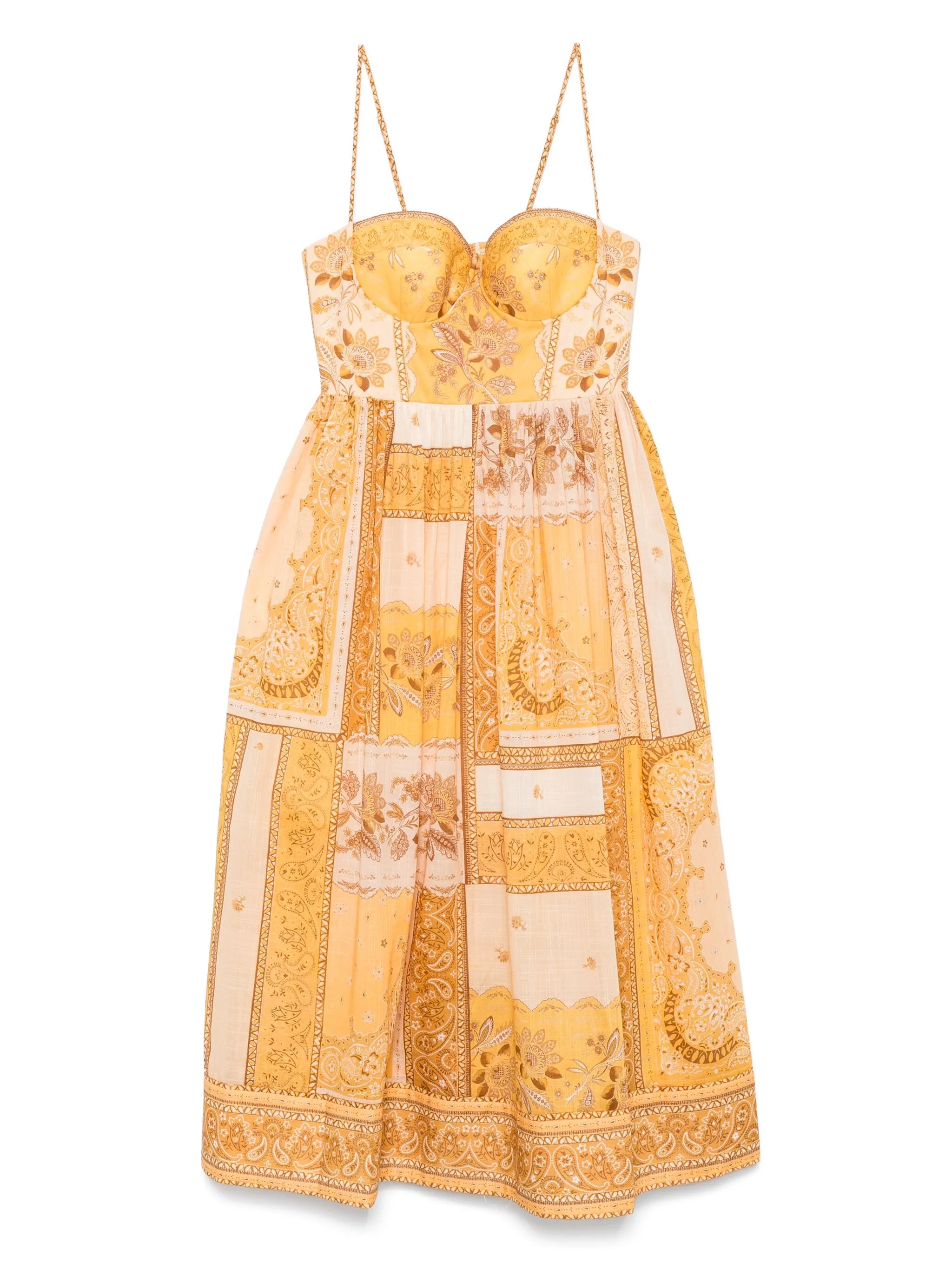 Lucky corset midi dress