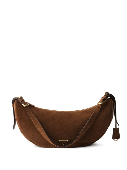 large suede shoulder bag