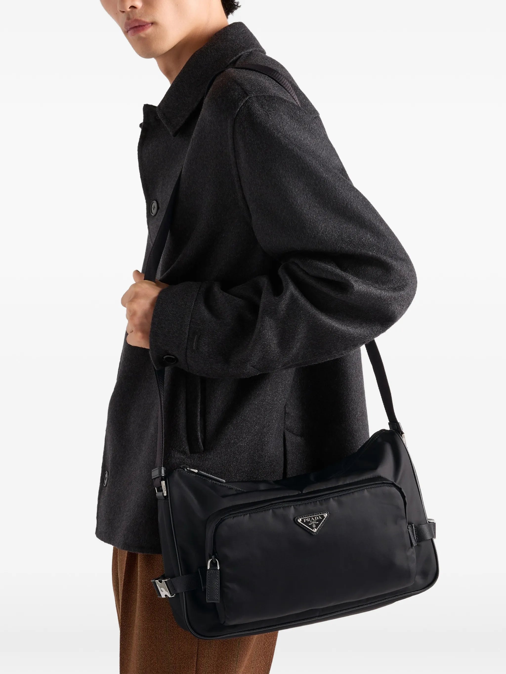 large Re-Nylon messenger bag