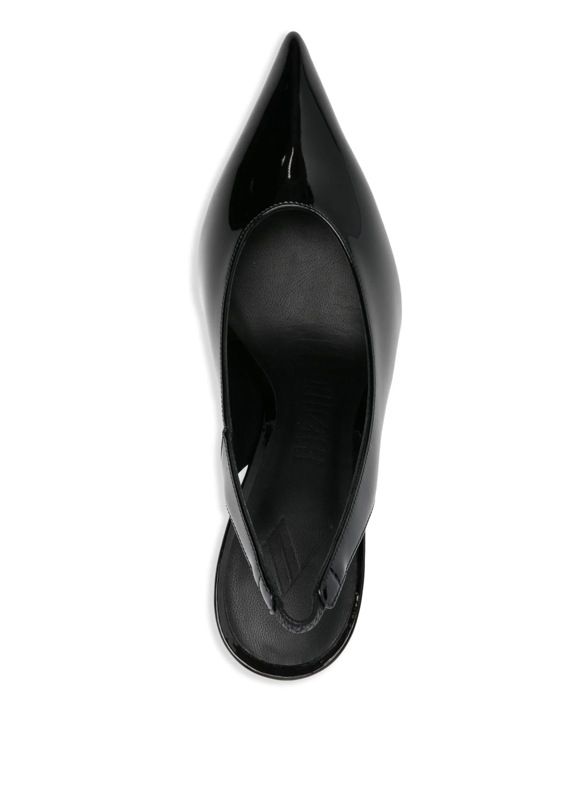 110mm leather heeled pumps