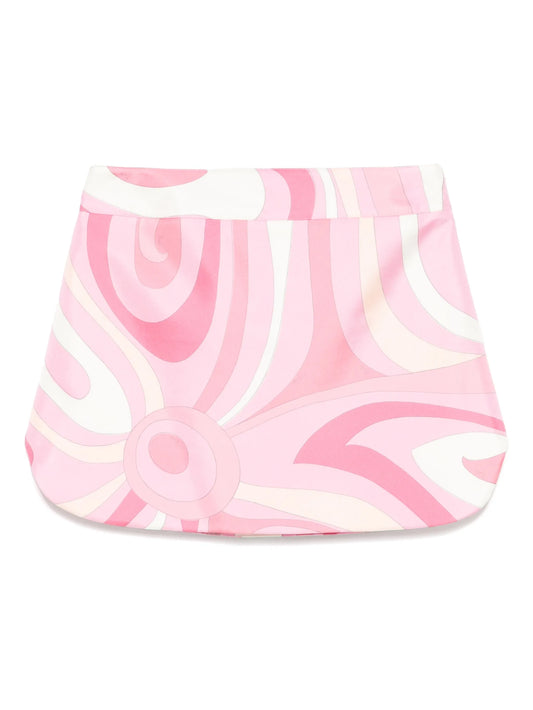 Iride-print skirt