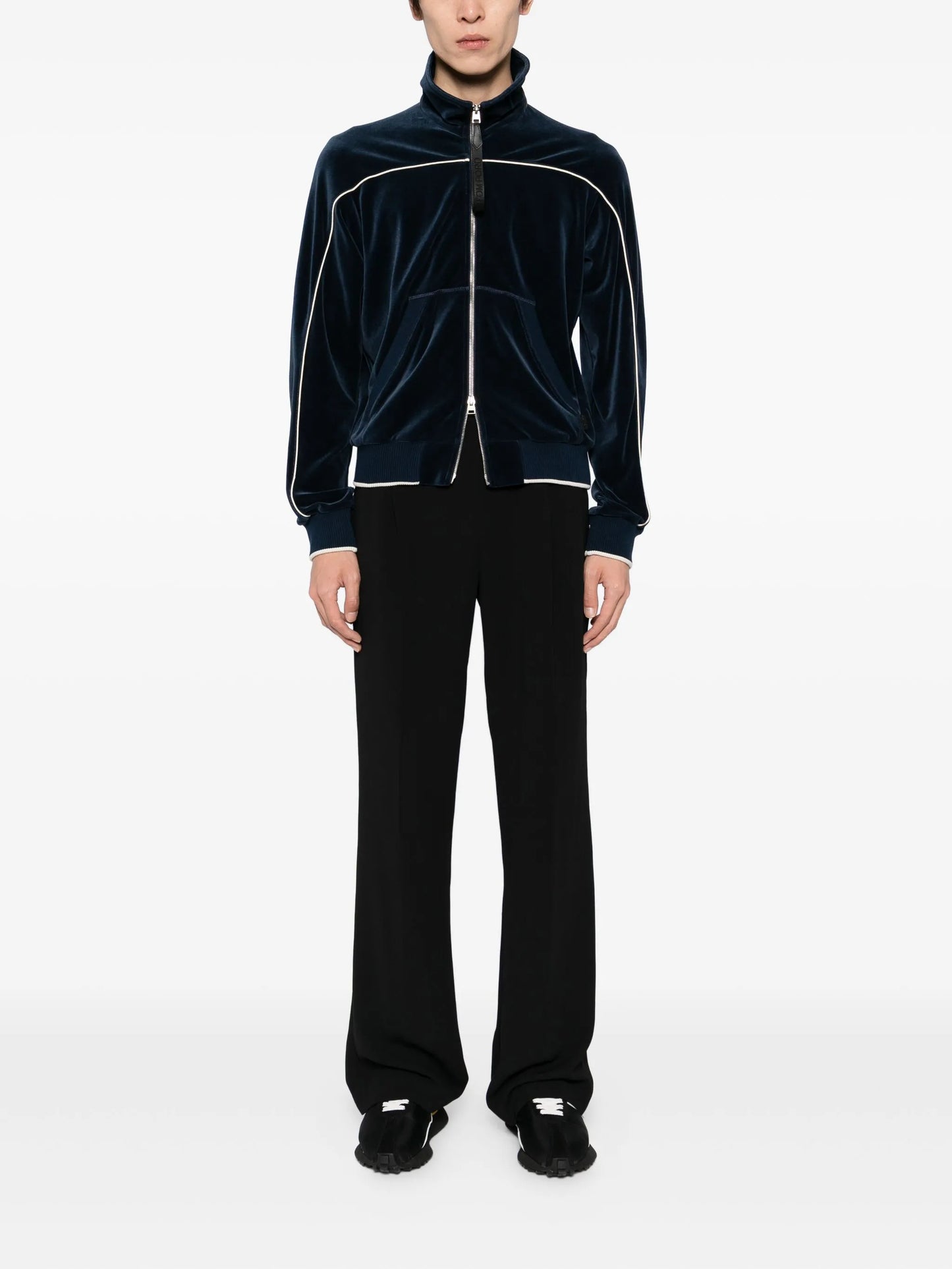 two-way zip up jacket