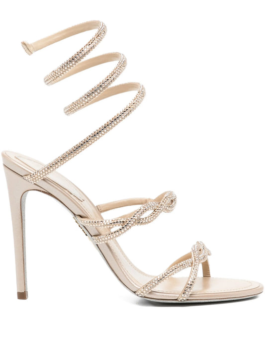 110mm spiral-embellished sandals